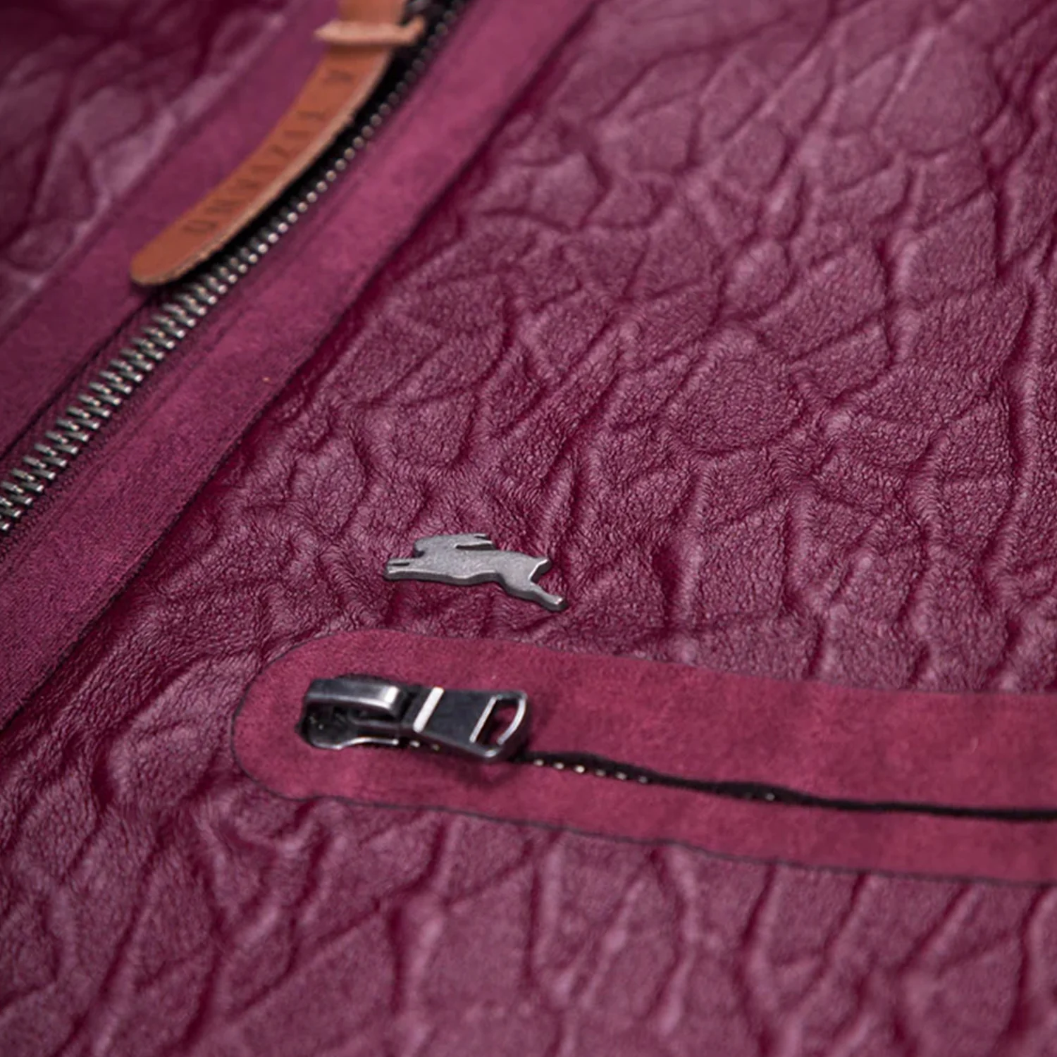 Men's Devin Faux Leather Bomber Jacket - Image 3