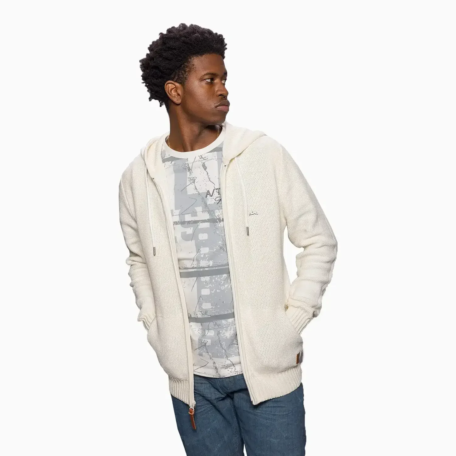 Men's Elijah Sweater Knit Hoodie - Image 3