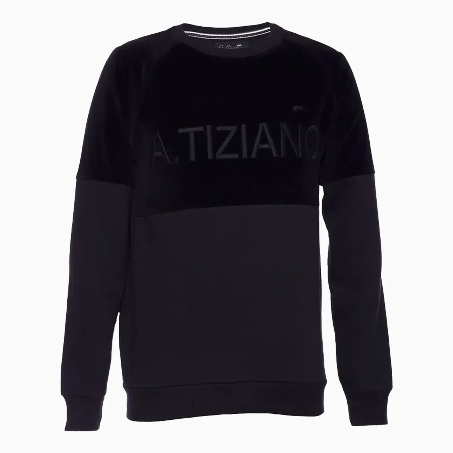 Men's Francisco Velour Fleece Knit Crew Neck Sweatshirt