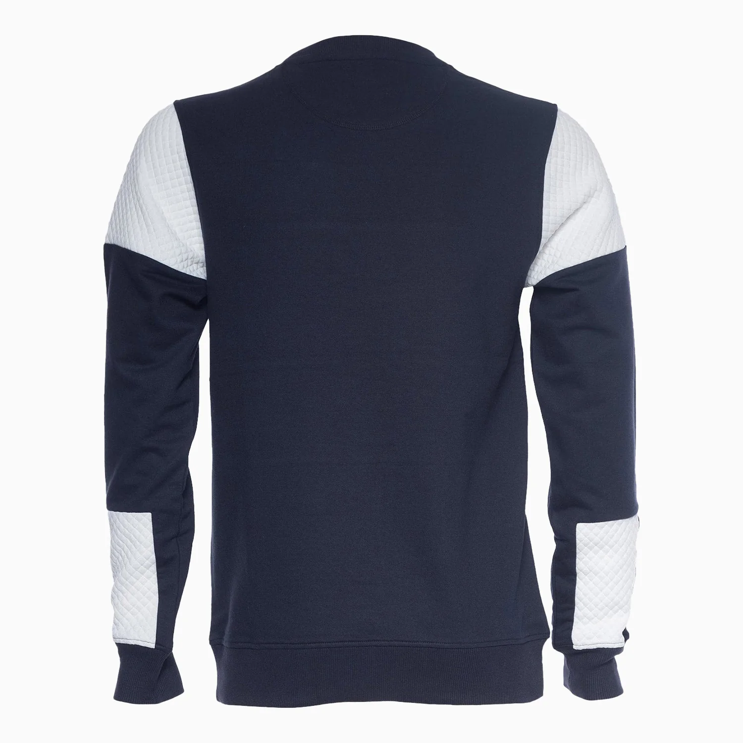 Men's Larson Jacquard Knit Color Block Crew Neck Sweatshirt - Image 2