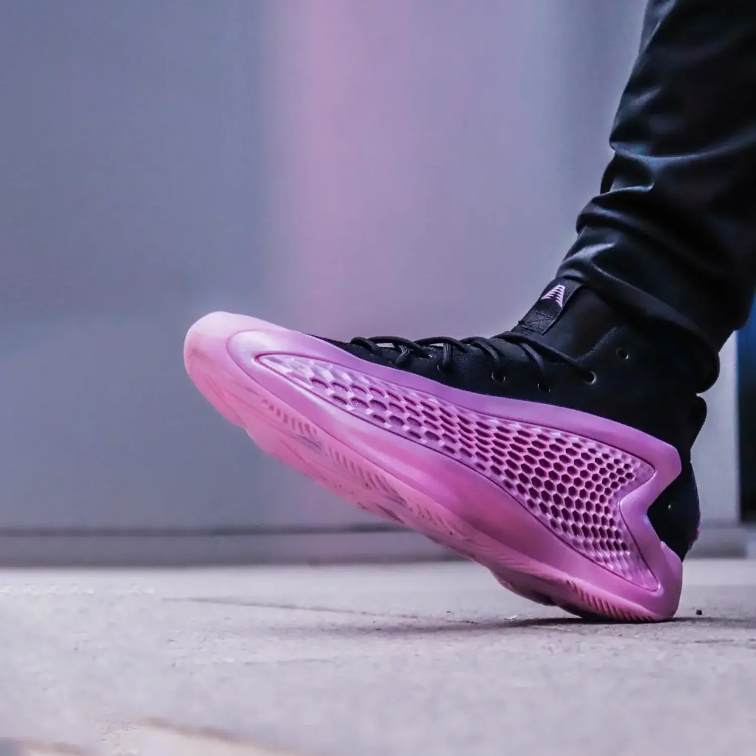 Anthony Edwards 1 "Preloved Purple" Mid Basketball Shoes - Image 5