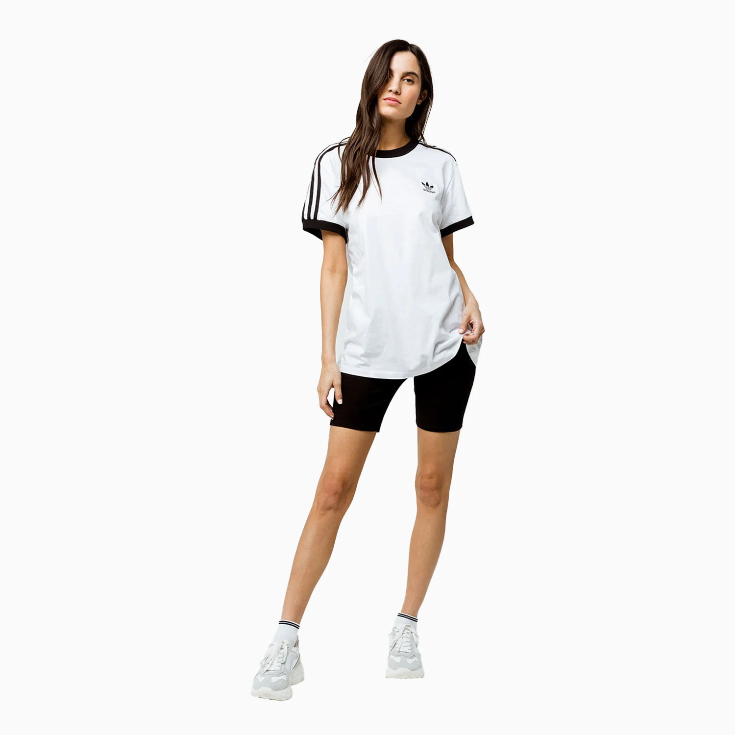 Women's 3 Stripes Short Sleeve T Shirt - Image 2