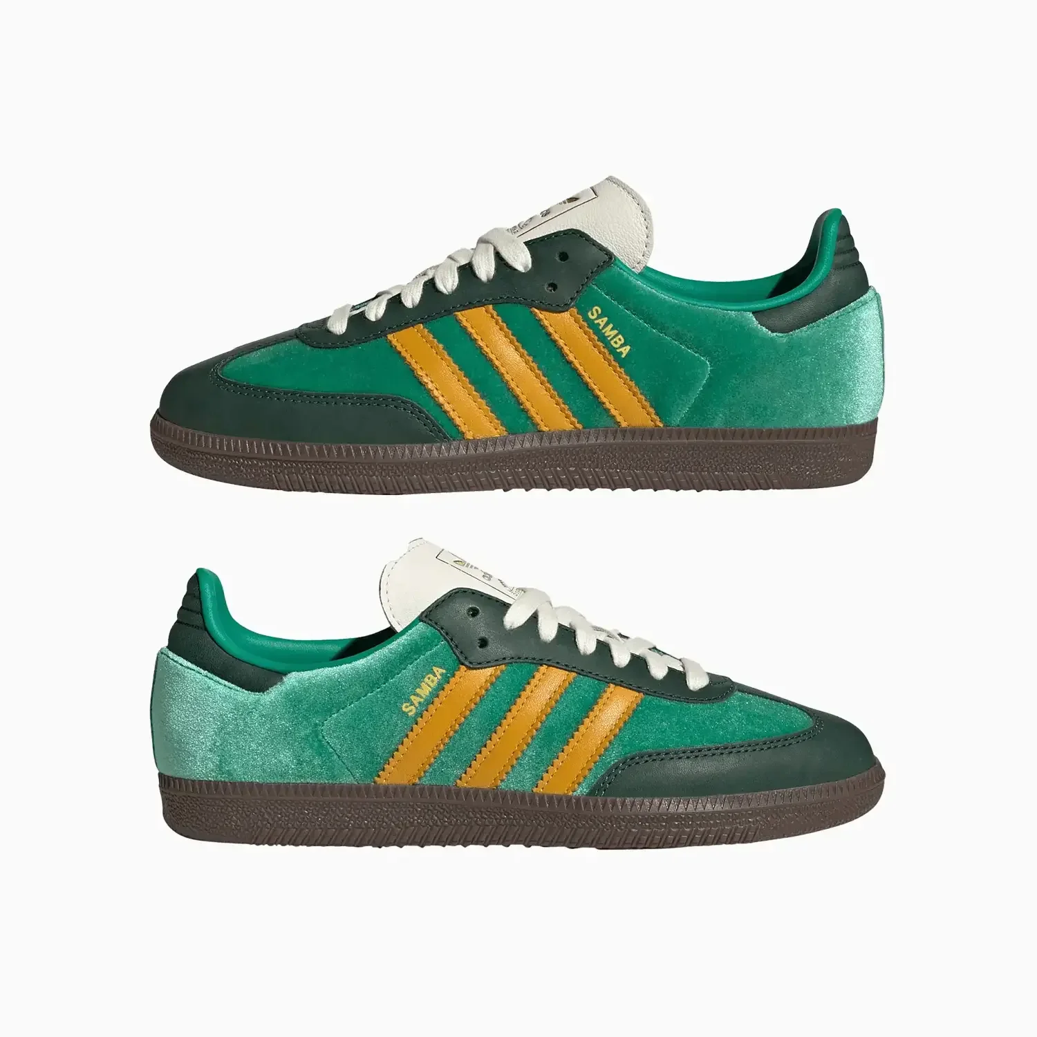 Women's Originals Samba OG "Green Preloved Yellow Velvet" - Image 9