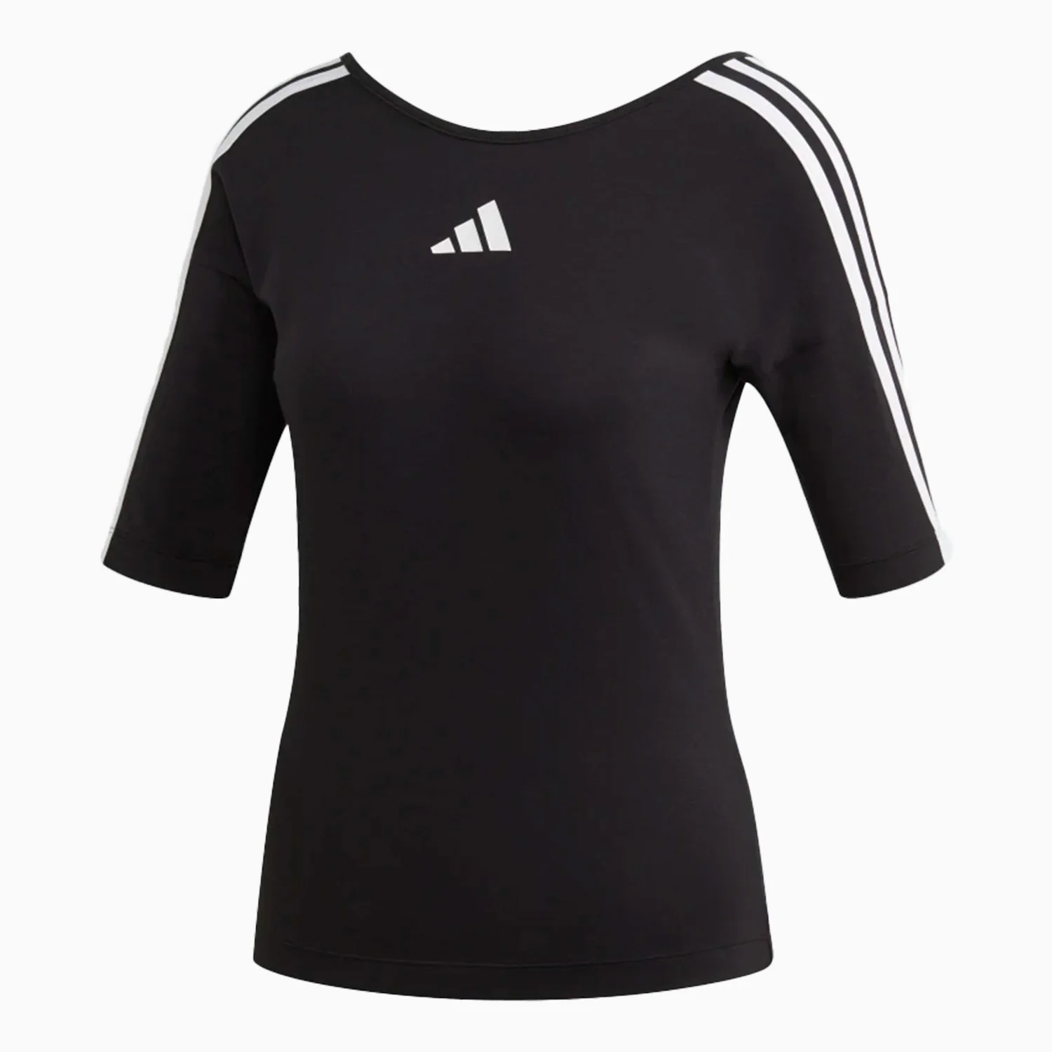Women's Performance Open Back 3-Stripes T Shirt - Image 2