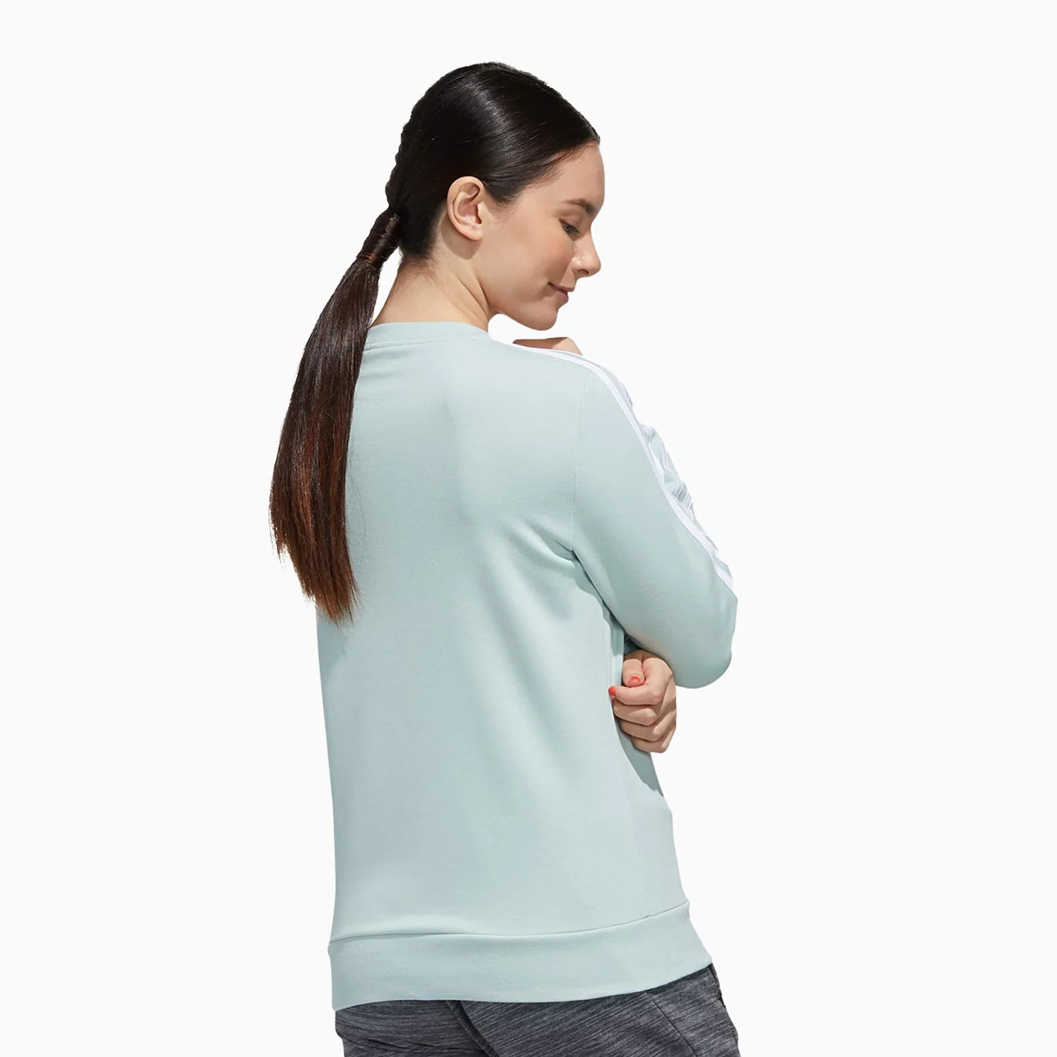 Women's Essentials 3-Stripes Sweat Shirt - Image 2