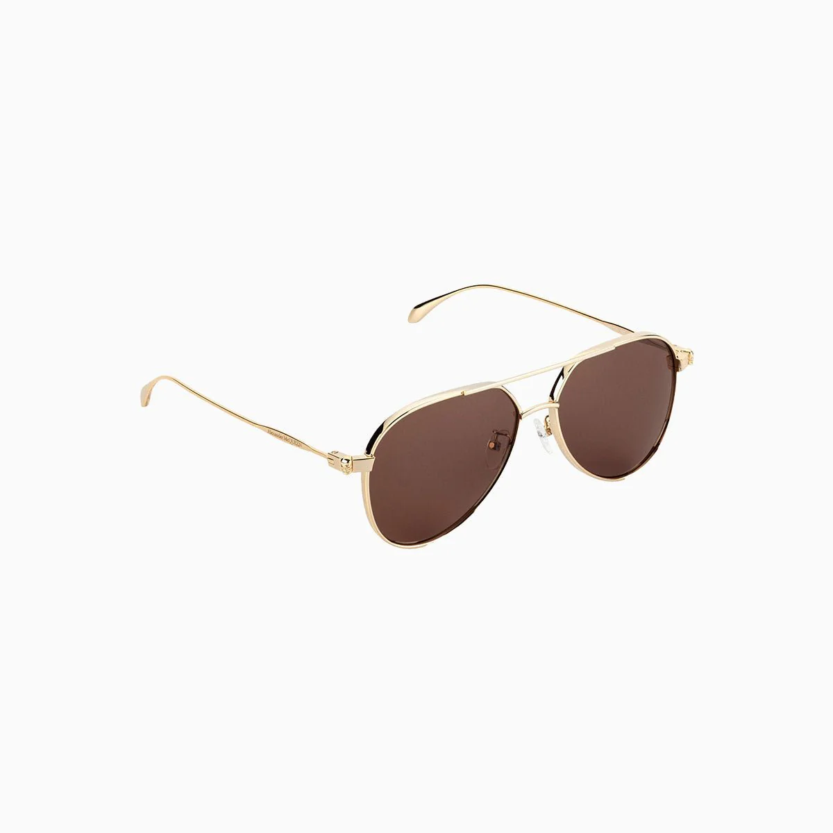Alexander McQueen Gold Brown Sunglasses - Image 2