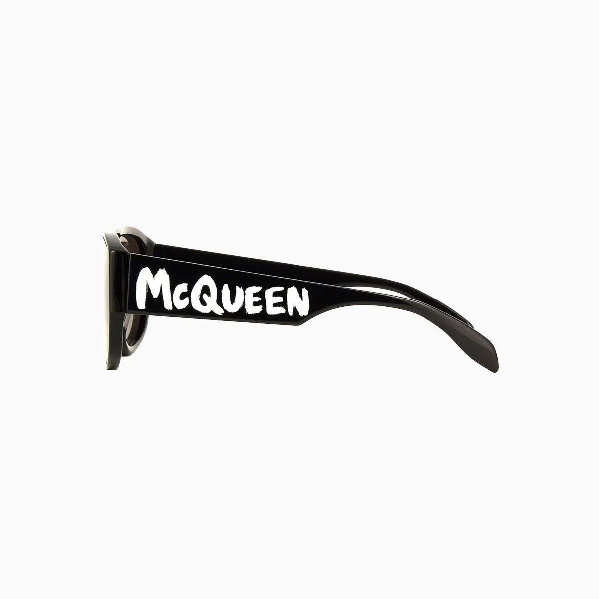 Men's Alexander Mcqueen Black Grey Sunglasses - Image 5