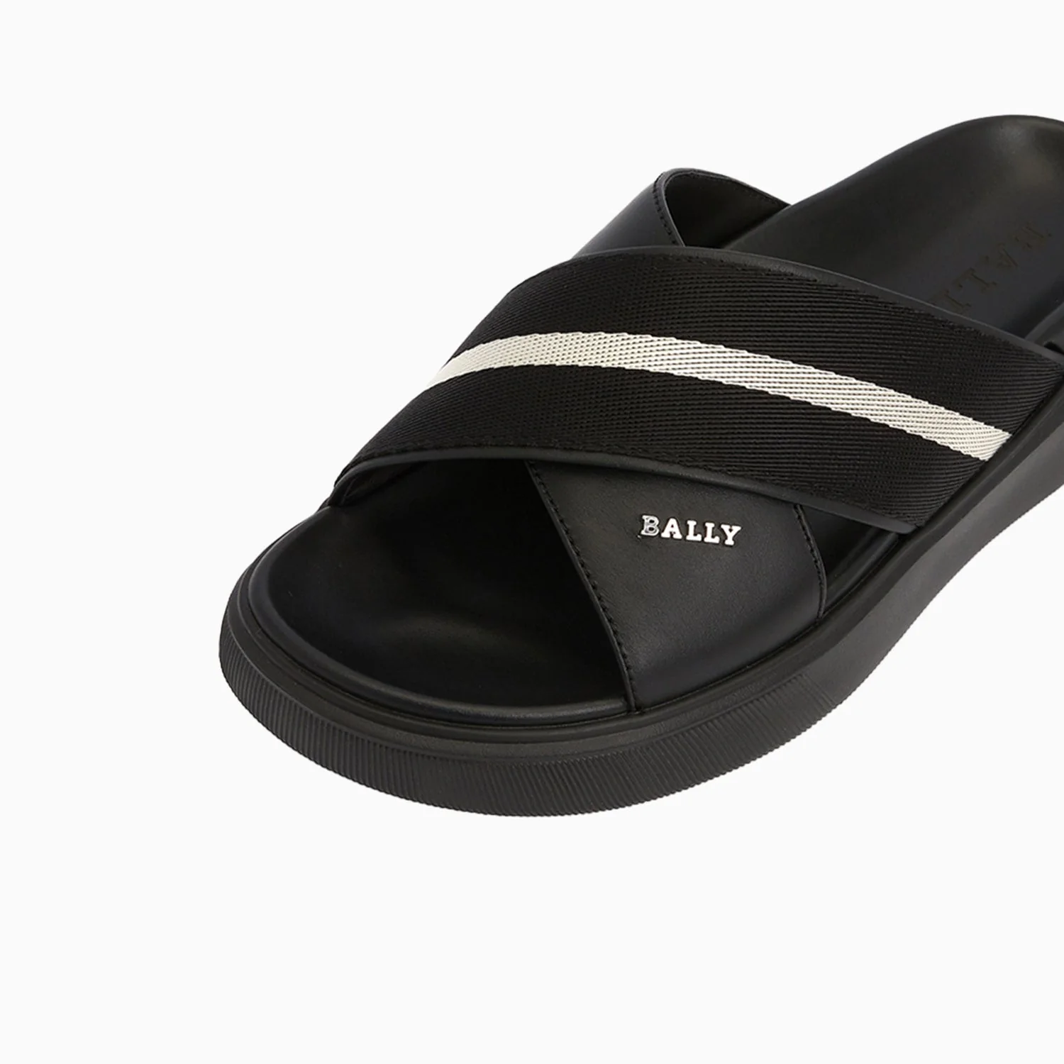 Men's LIFT SANDAL Leather In Black - Image 4
