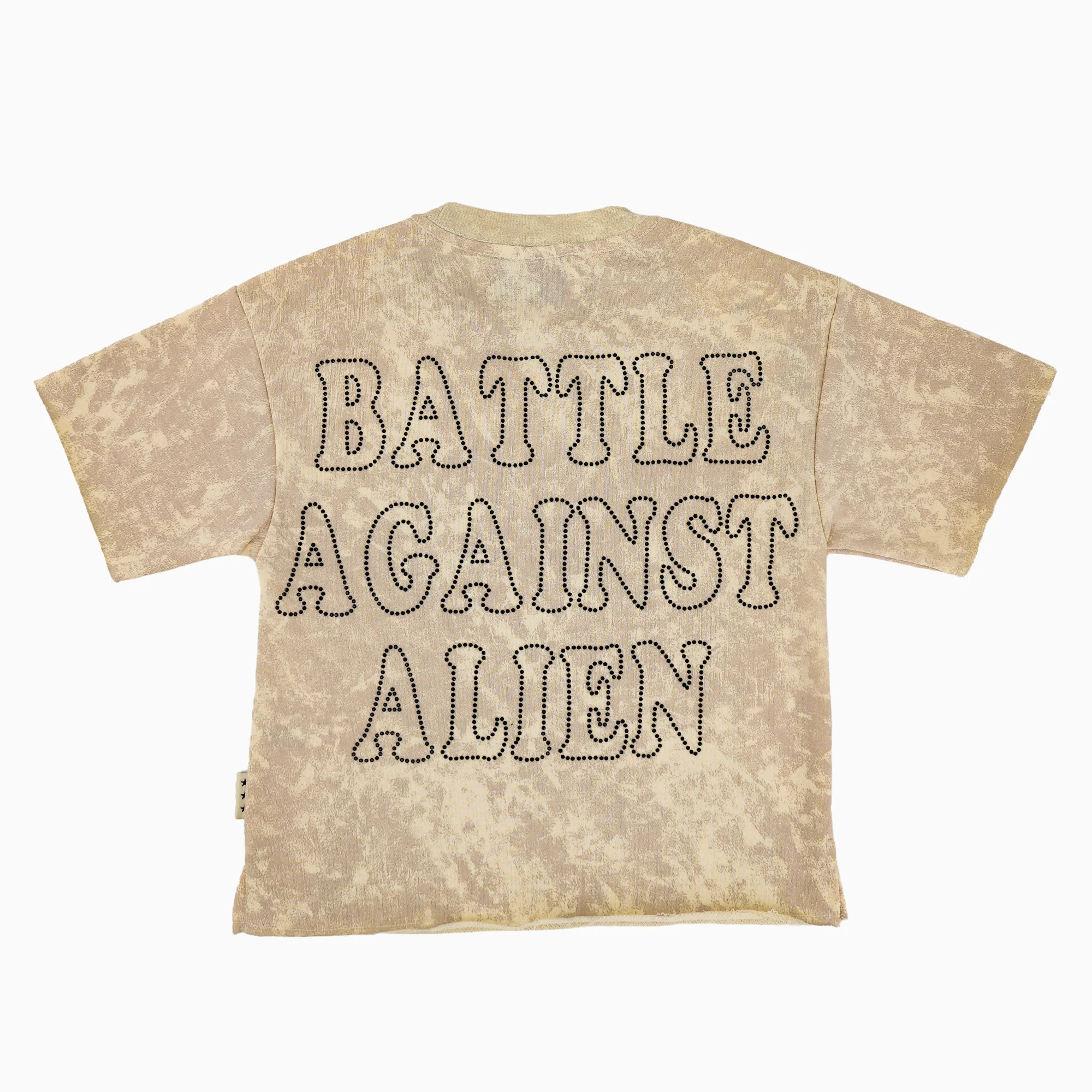 Kid's Battle Against Alien Cropped T-Shirt - Image 2
