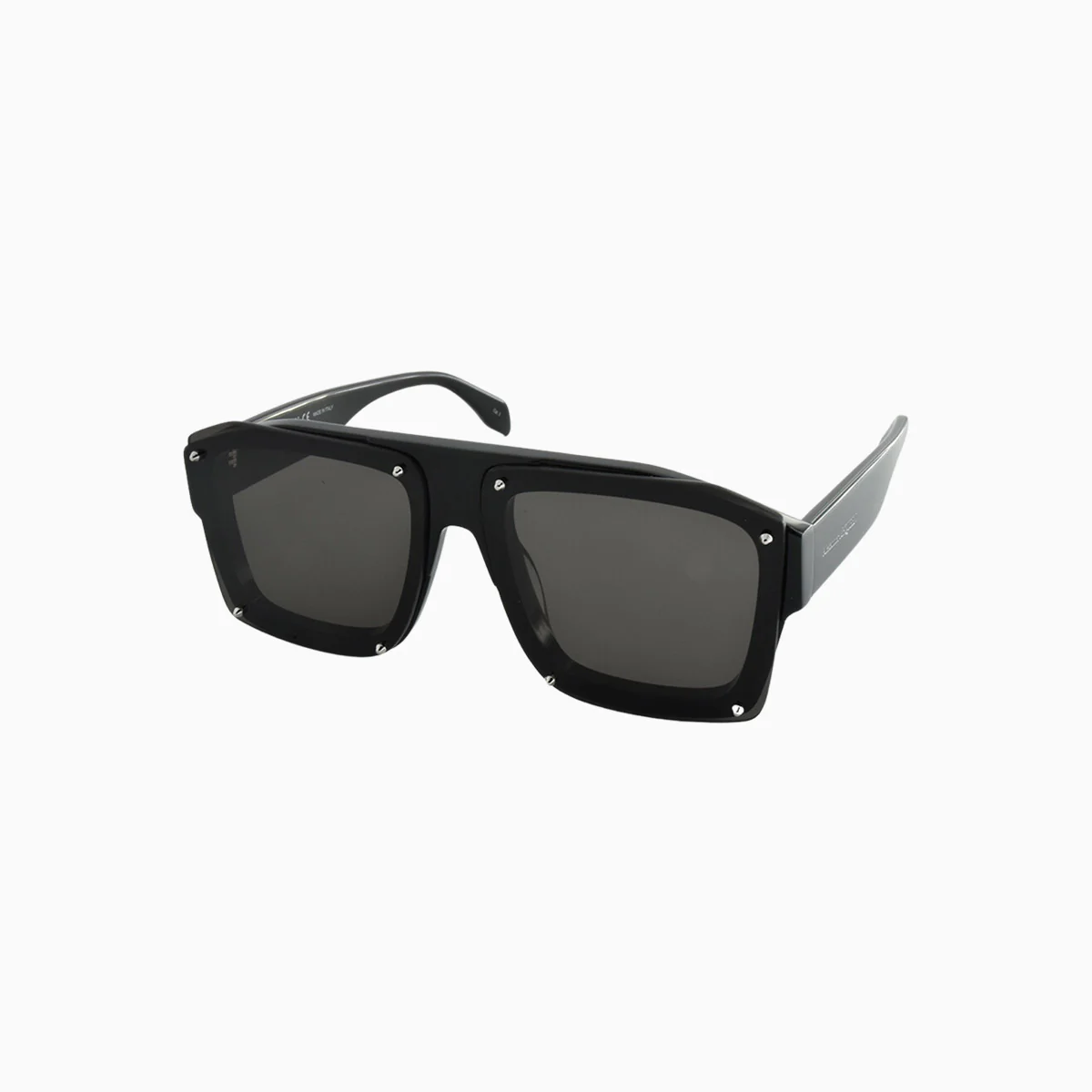 Black Rectangle Alexander McQueen Sunglasses - Image 2
