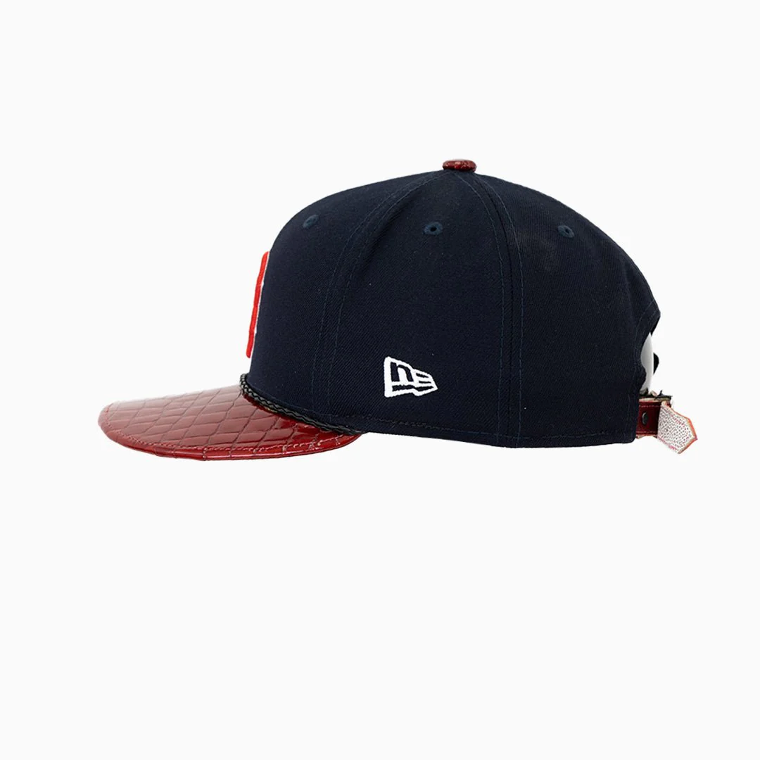 Breyer's Buck 50 Boston Red Sox MLB Hat With Leather Visor - Image 4