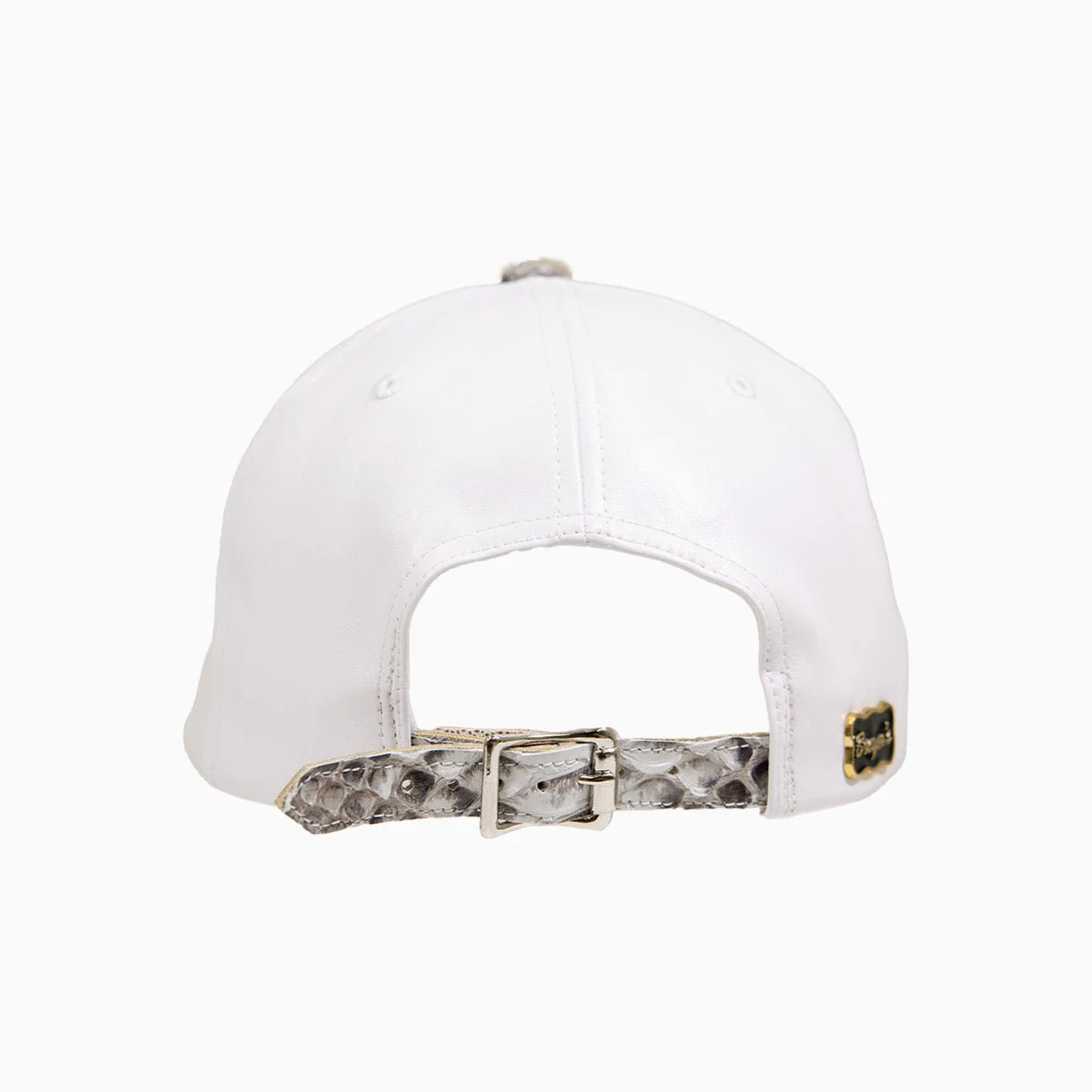 Breyer's Buck 50 Leather Hat with Faux Snake Skin Visor - Image 3