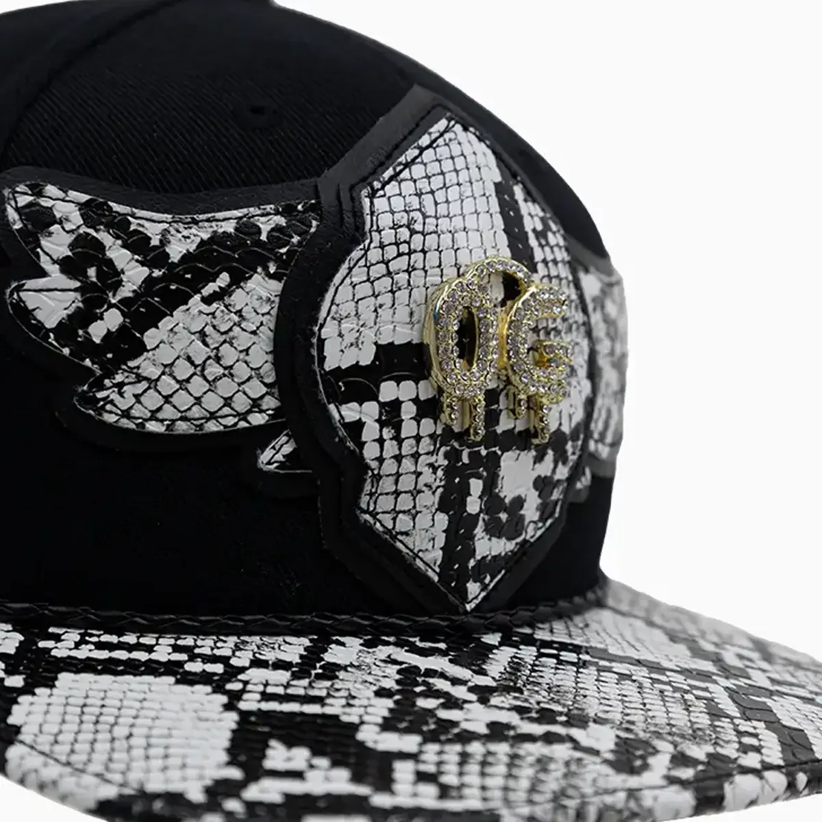 Breyer's Buck 50 OG Wool Hat With Faux Snake Skin Visor - Image 4