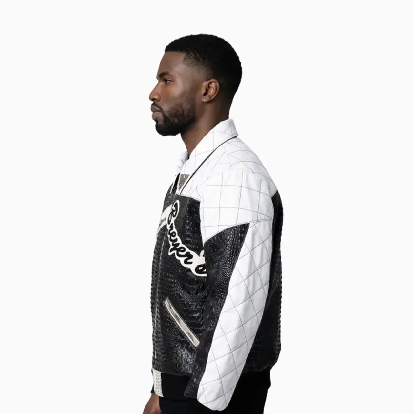 Breyer's Limited Edition Leather Jacket With Python Skin - Image 3