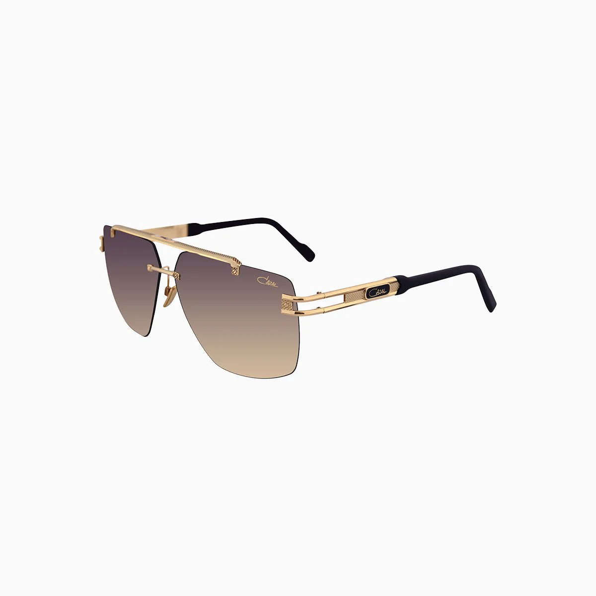 Cazal 9107 Black Gold Sunglasses - Image 2