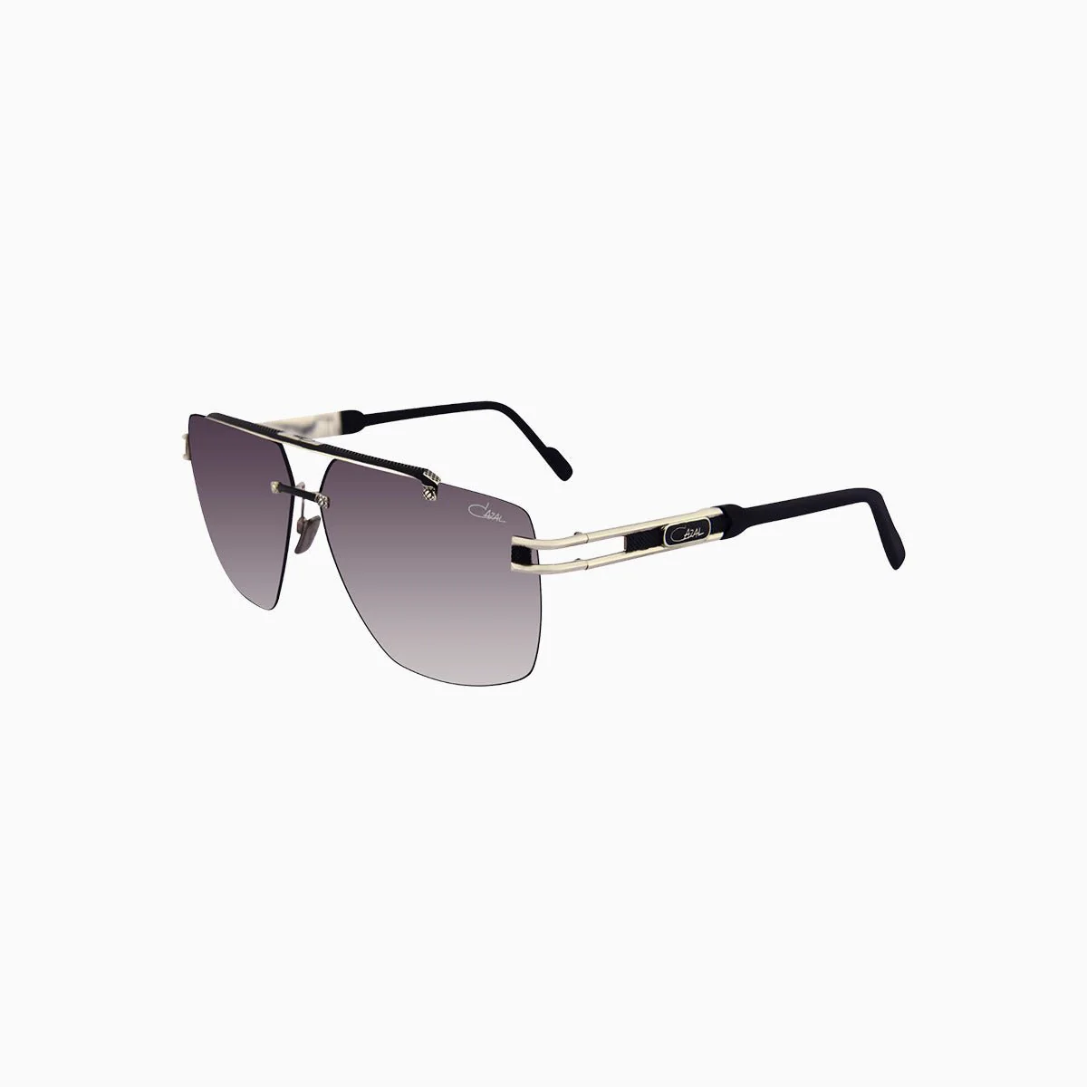 Cazal 9107 Black Silver Sunglasses - Image 2