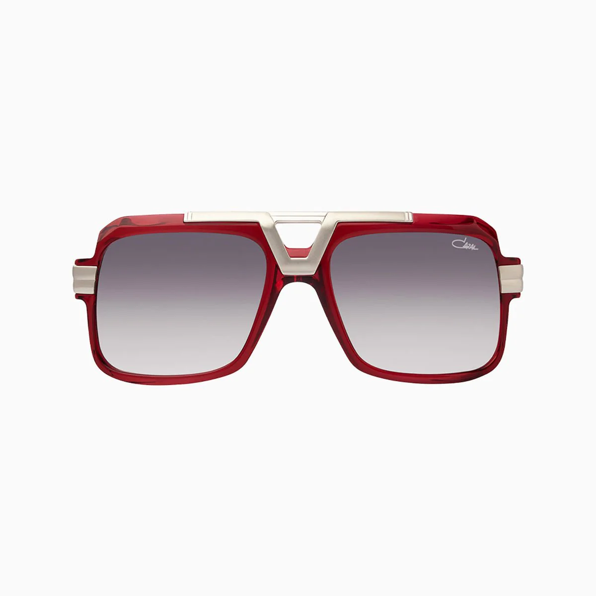 Men's Cazal 664 004 Raspberry Silver Sunglasses