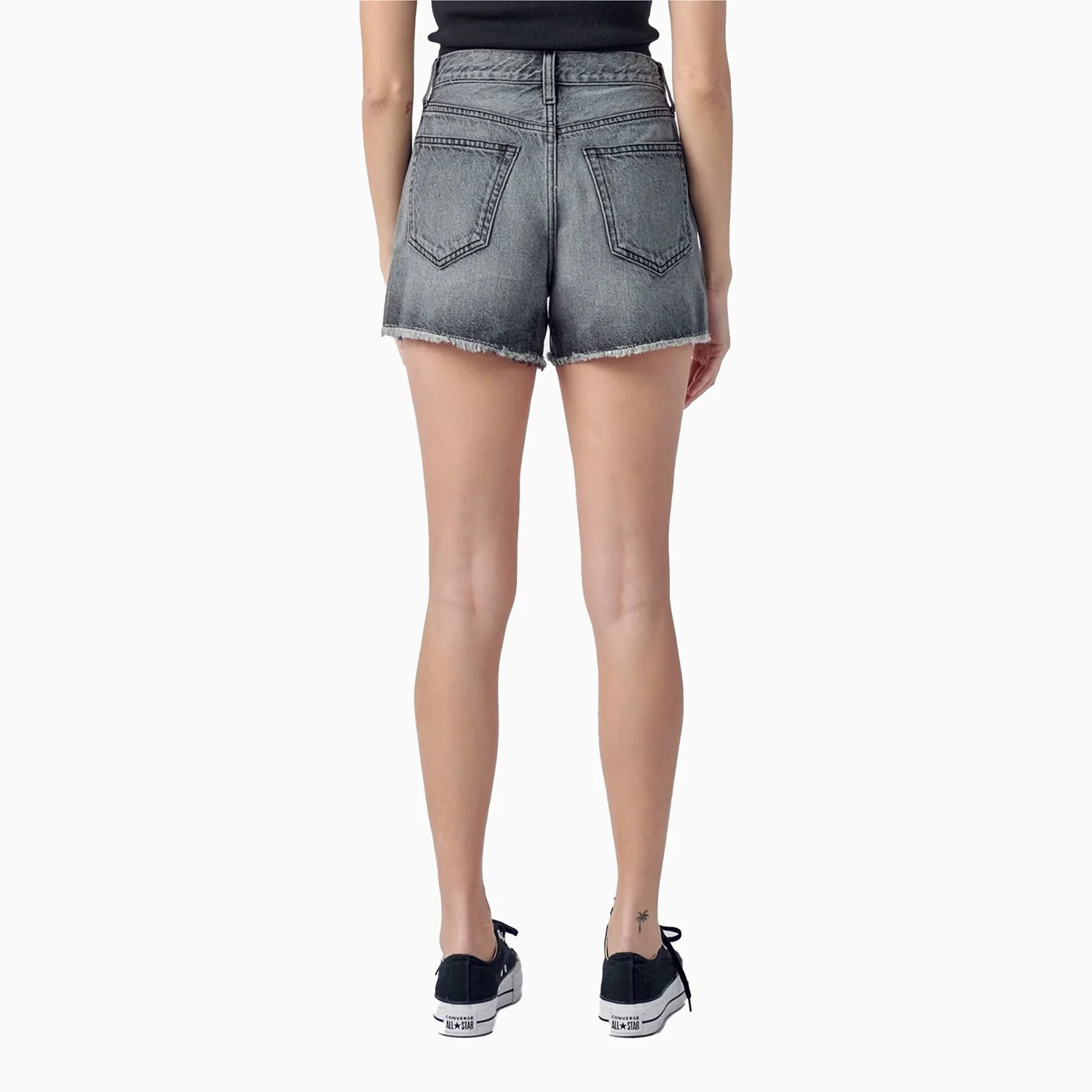 Women's Easy High Rise Mom Denim Shorts - Image 2