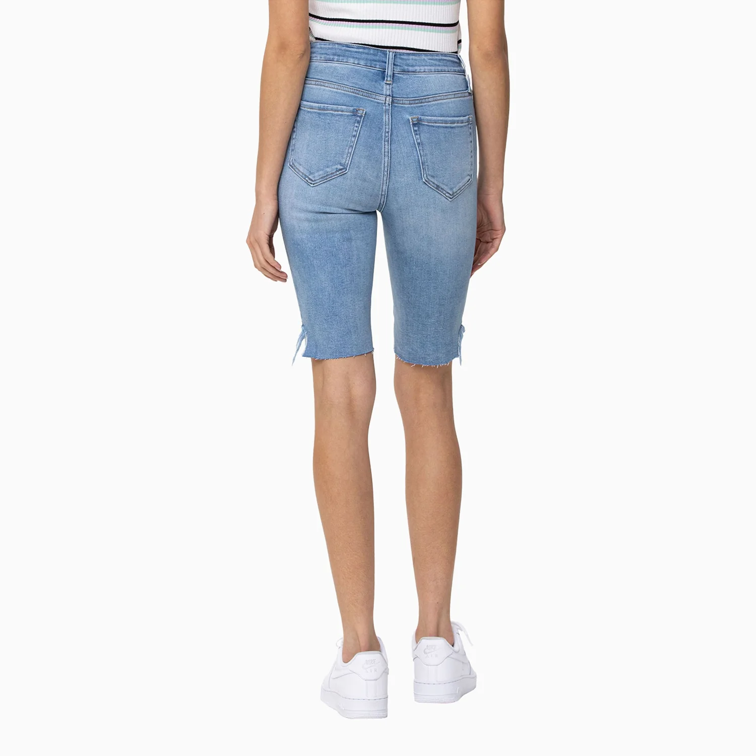 Women's High Rise Bermuda Longer Inseam Shorts - Image 4
