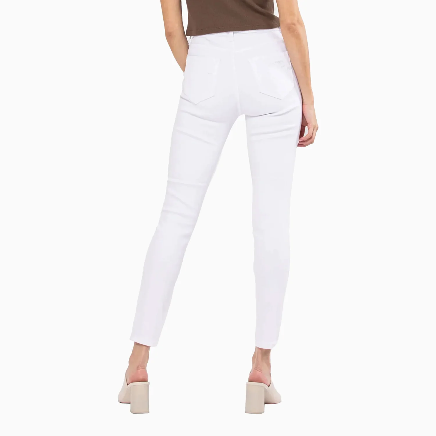 Women's High Rise Distress Ankle Skinny Pant - Image 3