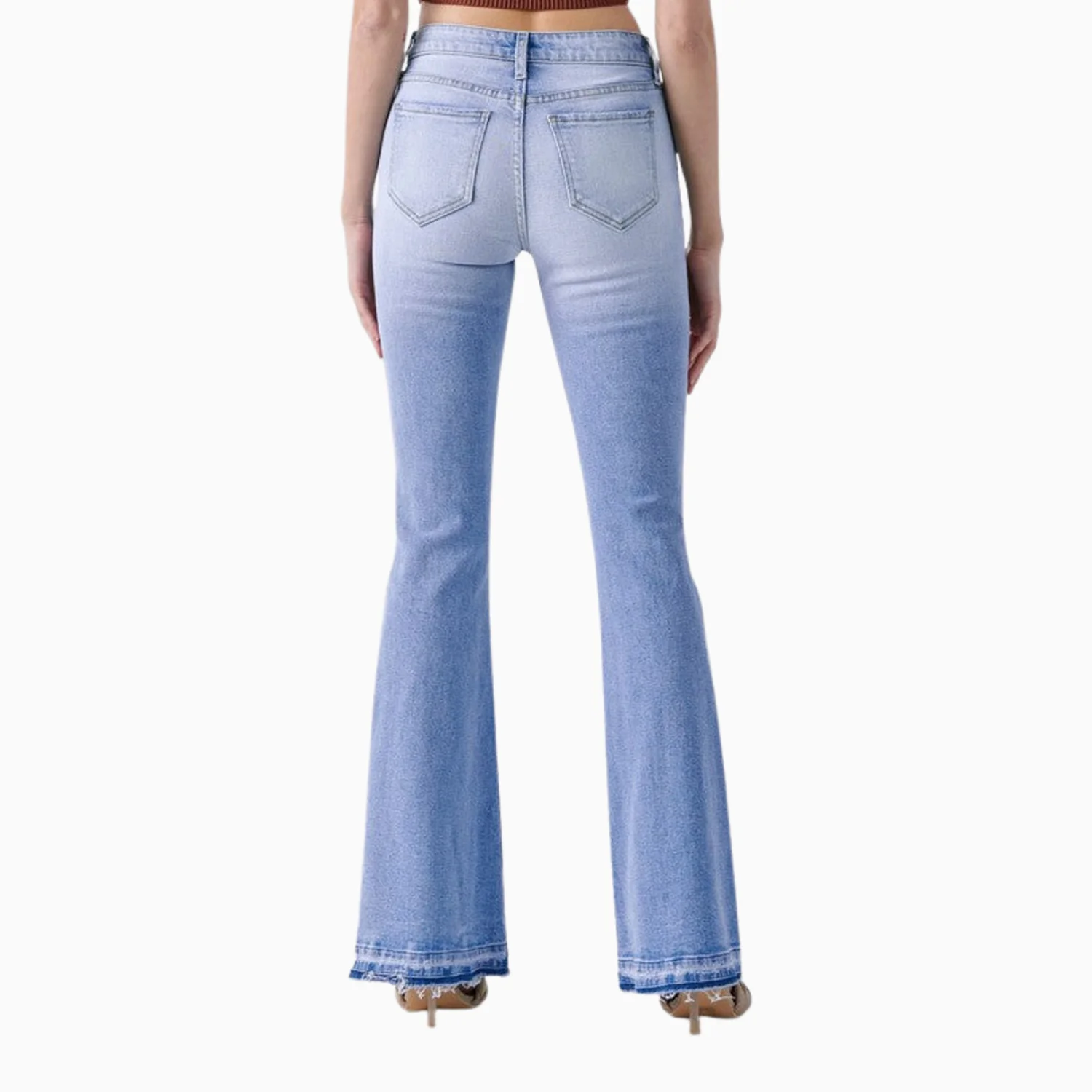 Women's Mid Rise Super Flare Denim Pant - Image 3