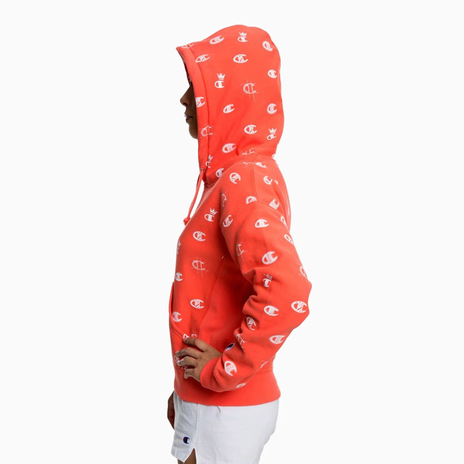 Women's Reverse Weave Pull Over Hoodie - Image 4