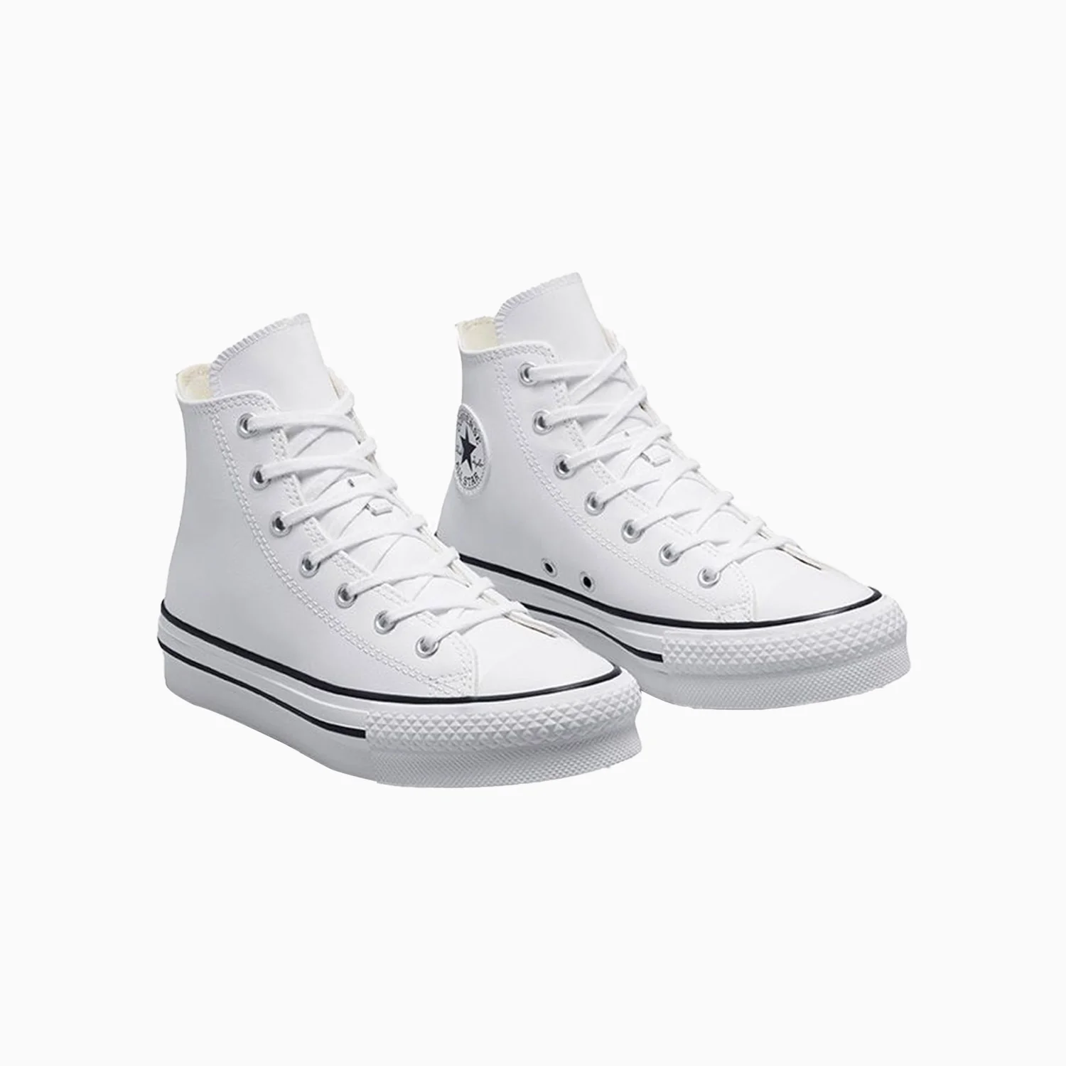 Kid's Chuck Taylor All Star Lift Platform Leather Grade School - Image 3
