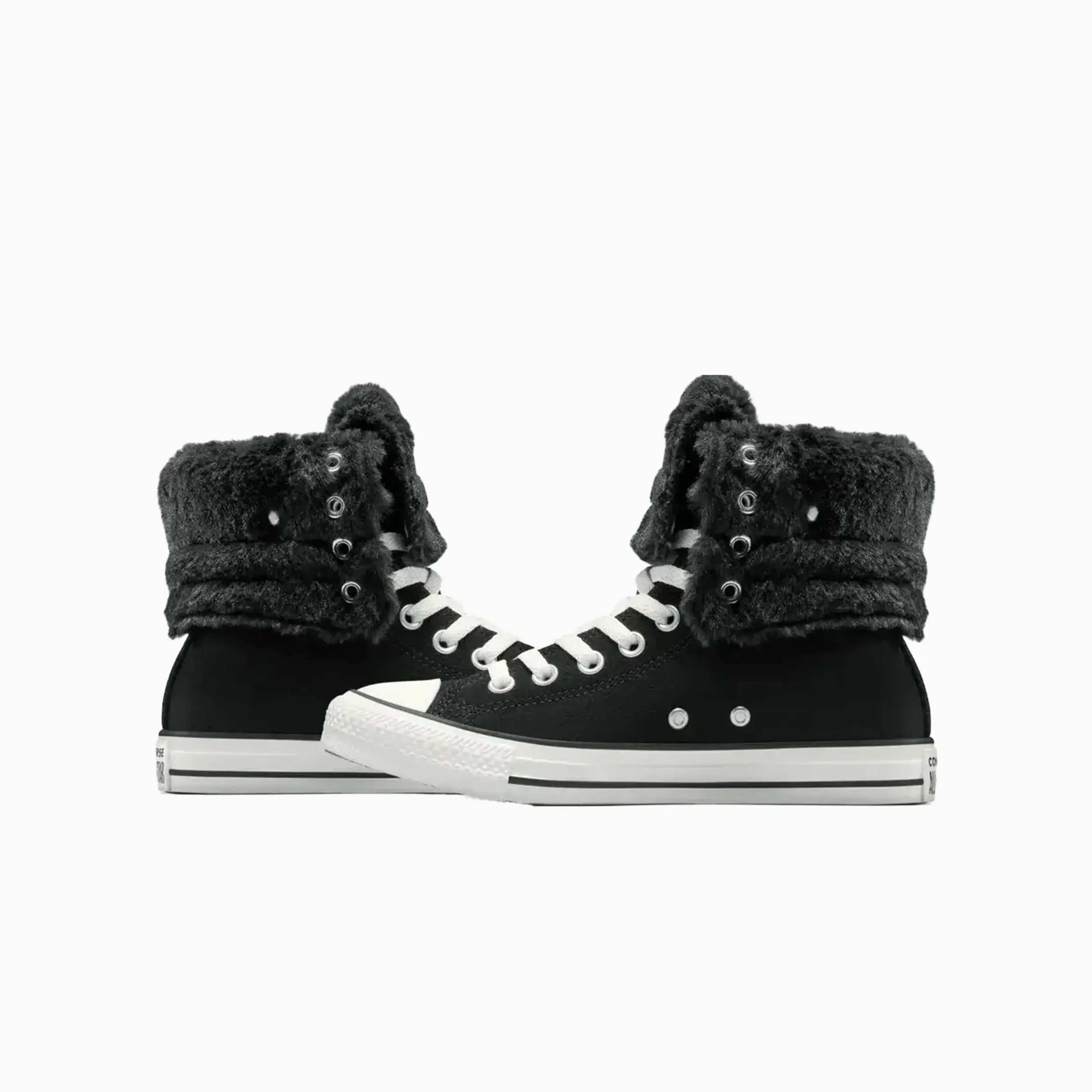 Women's All Star Fold Over Hi Faux Fur - Image 7