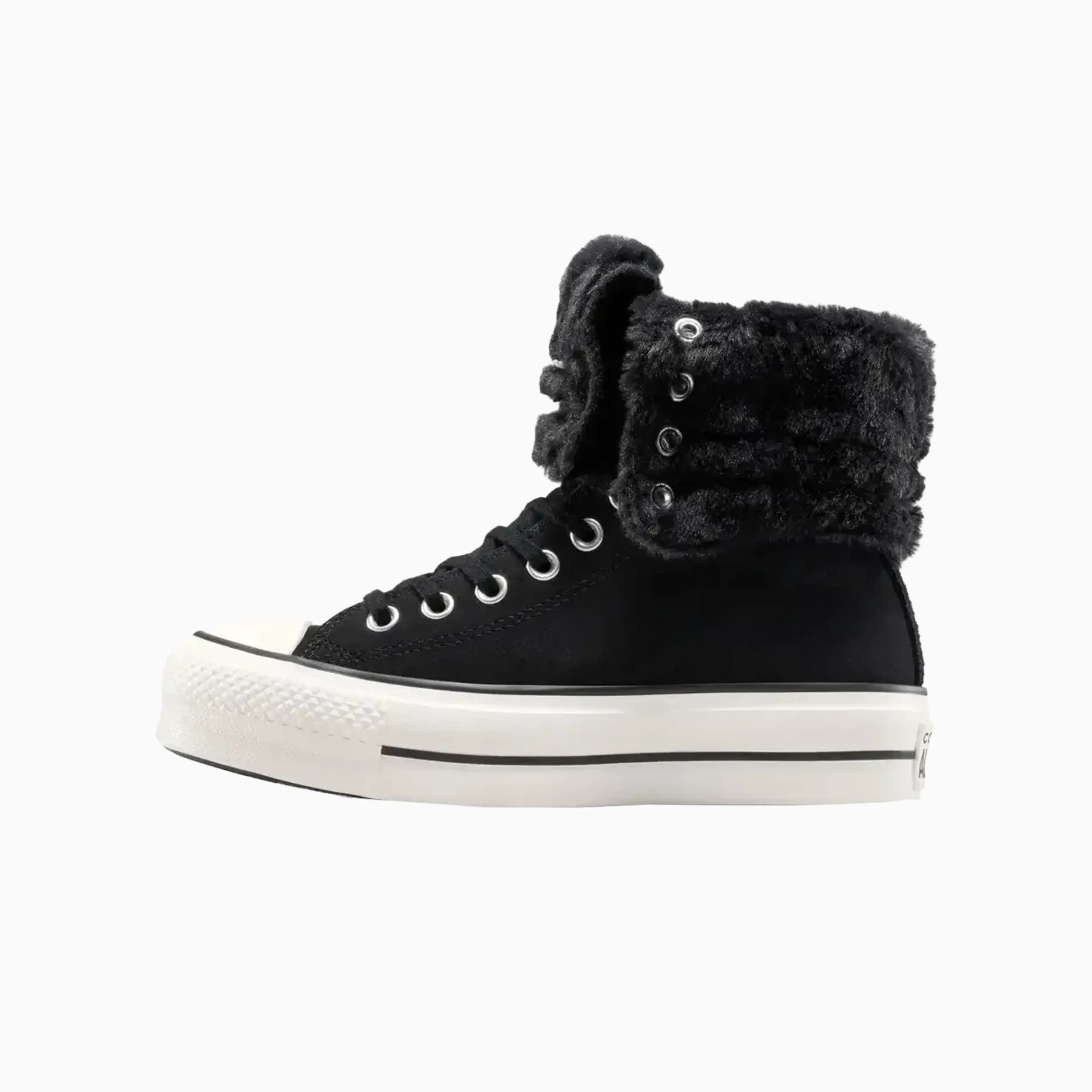 Women's All Star Fold Over Lift X-Hi Faux Fur - Image 3