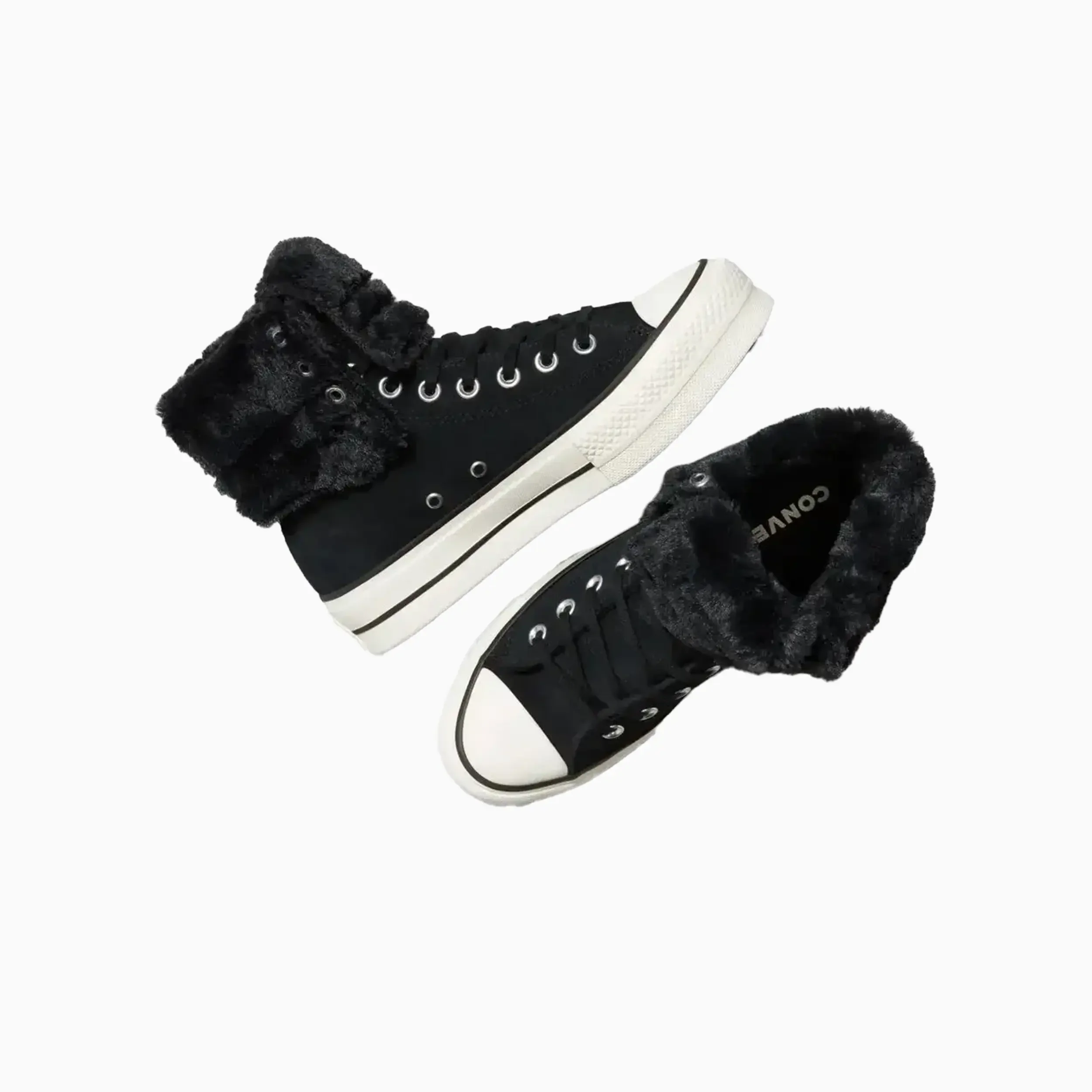 Women's All Star Fold Over Lift X-Hi Faux Fur - Image 7