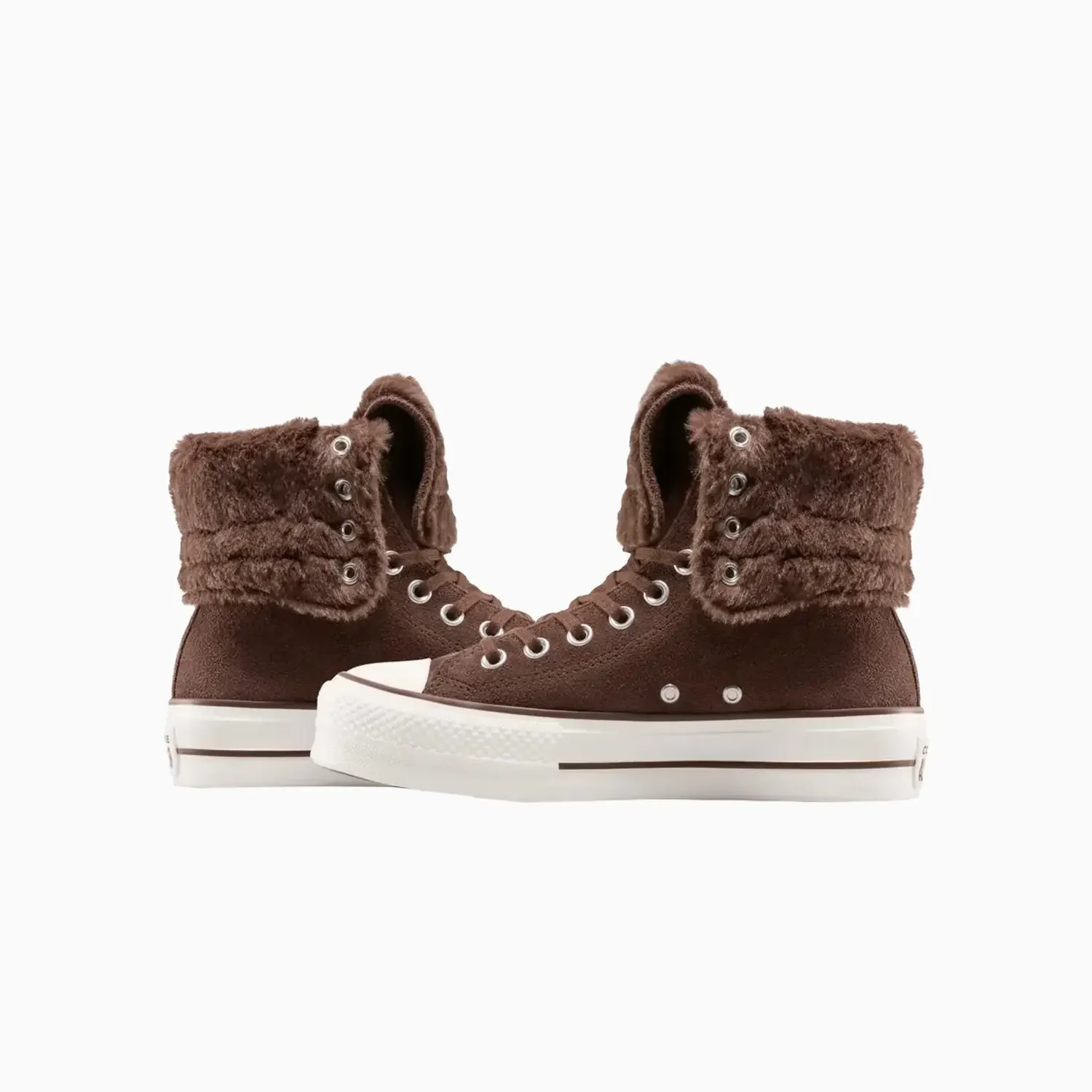 Women's All Star Fold Over Lift X-Hi Faux Fur - Image 3