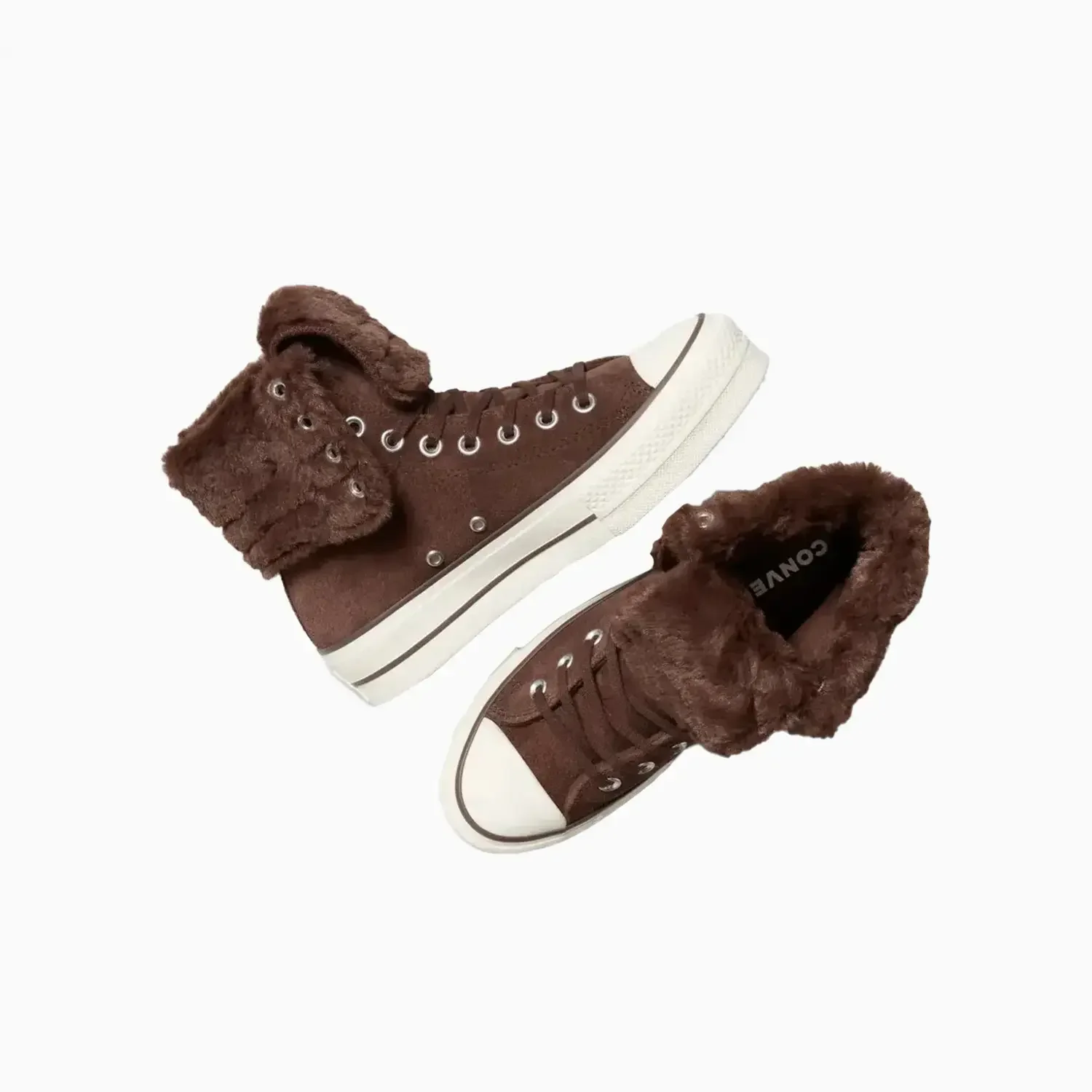Women's All Star Fold Over Lift X-Hi Faux Fur - Image 6