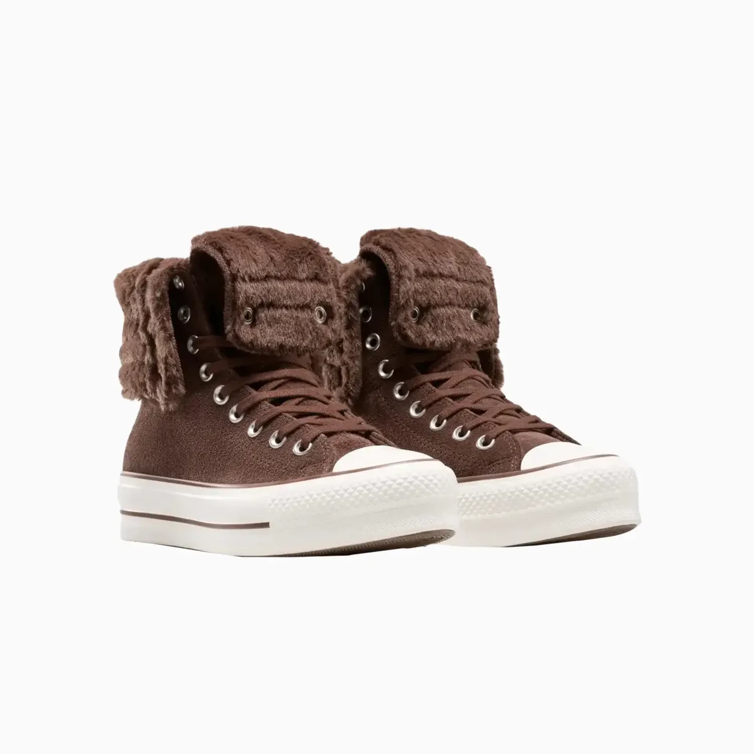 Women's All Star Fold Over Lift X-Hi Faux Fur - Image 7