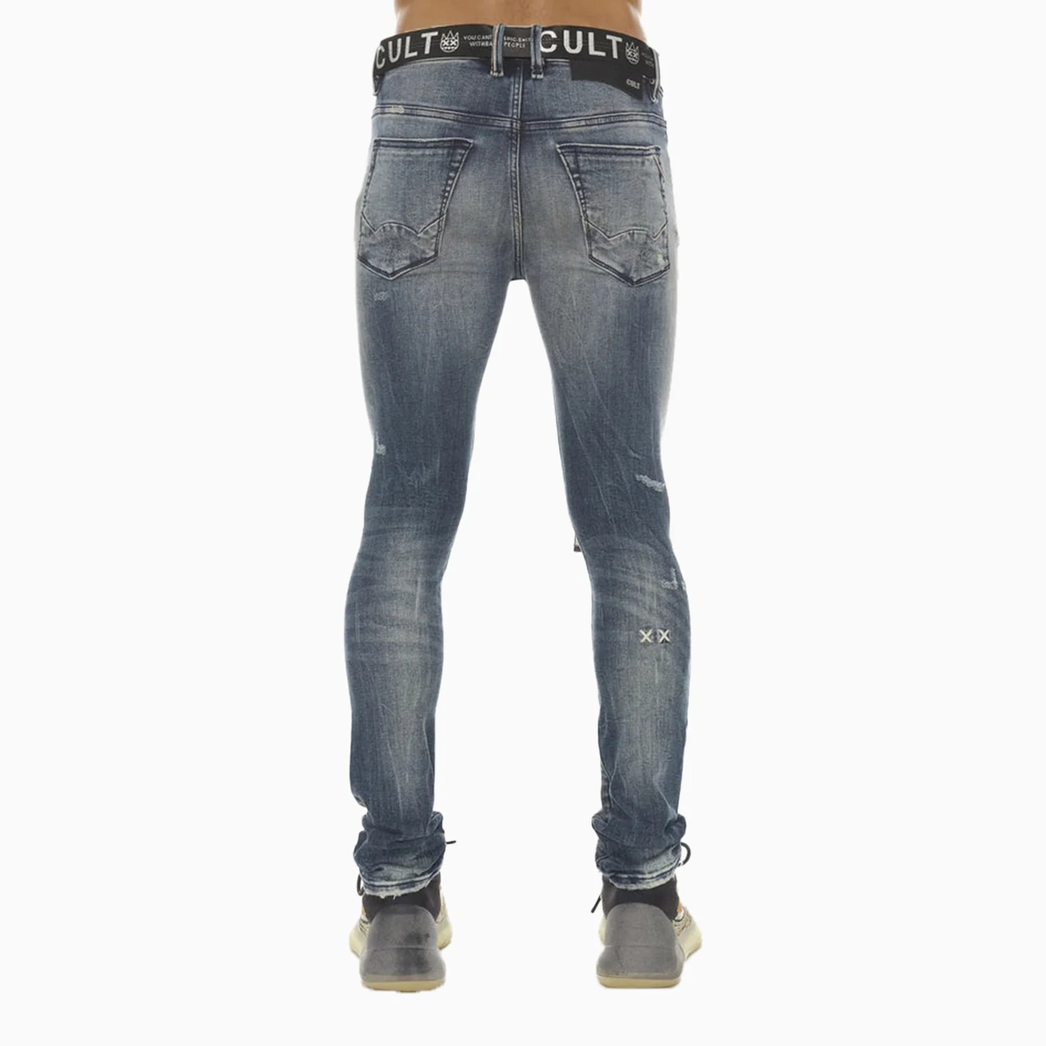 Men's Punk Super Skinny Denim Pant - Image 2