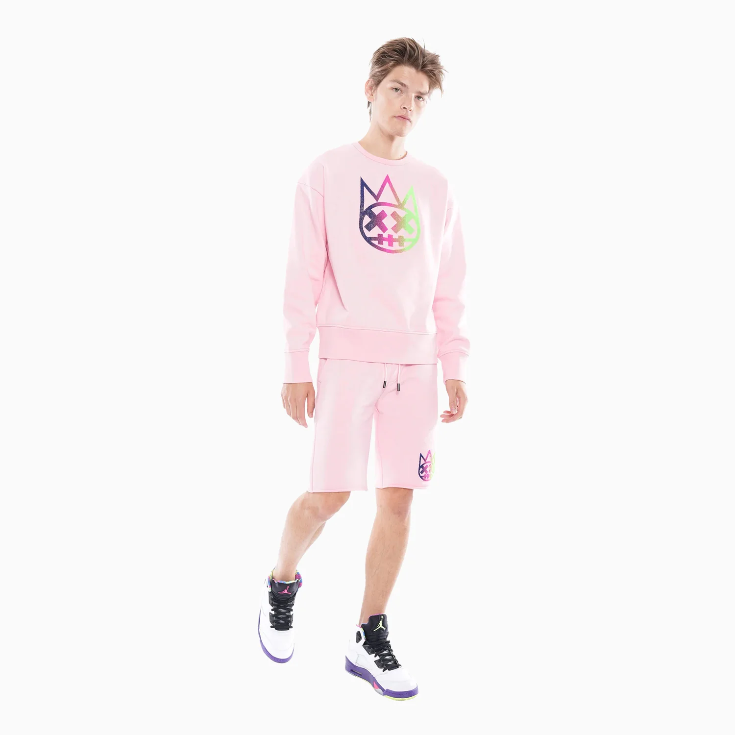 Men's Sweatshorts in Candy Pink - Image 2