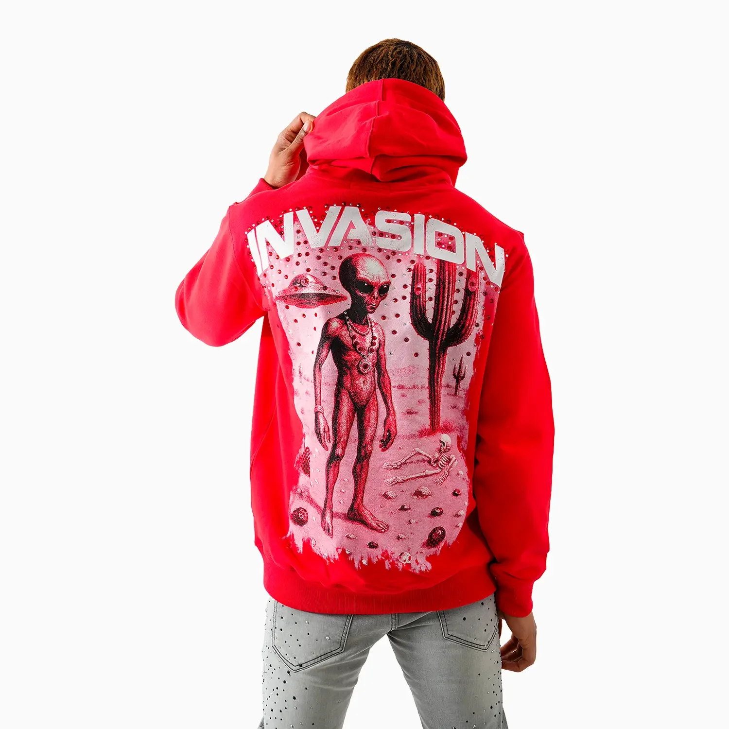Men's Invasion Stone Hoodie - Image 2