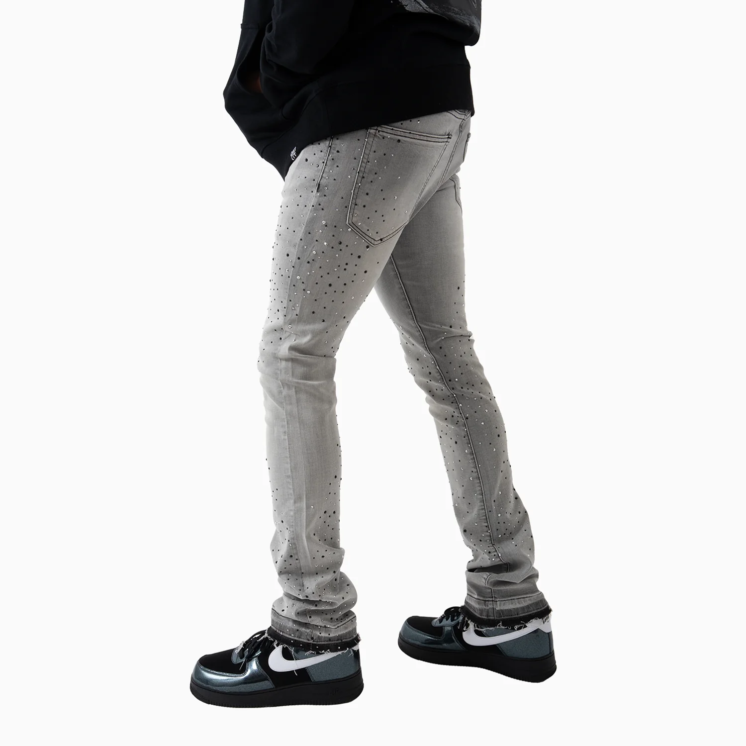 Men's Wash Denim With Black Stone Pant - Image 2