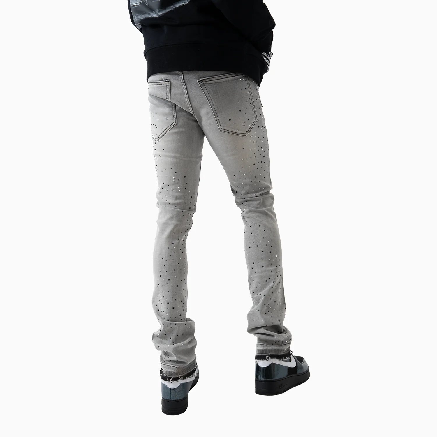 Men's Wash Denim With Black Stone Pant - Image 3