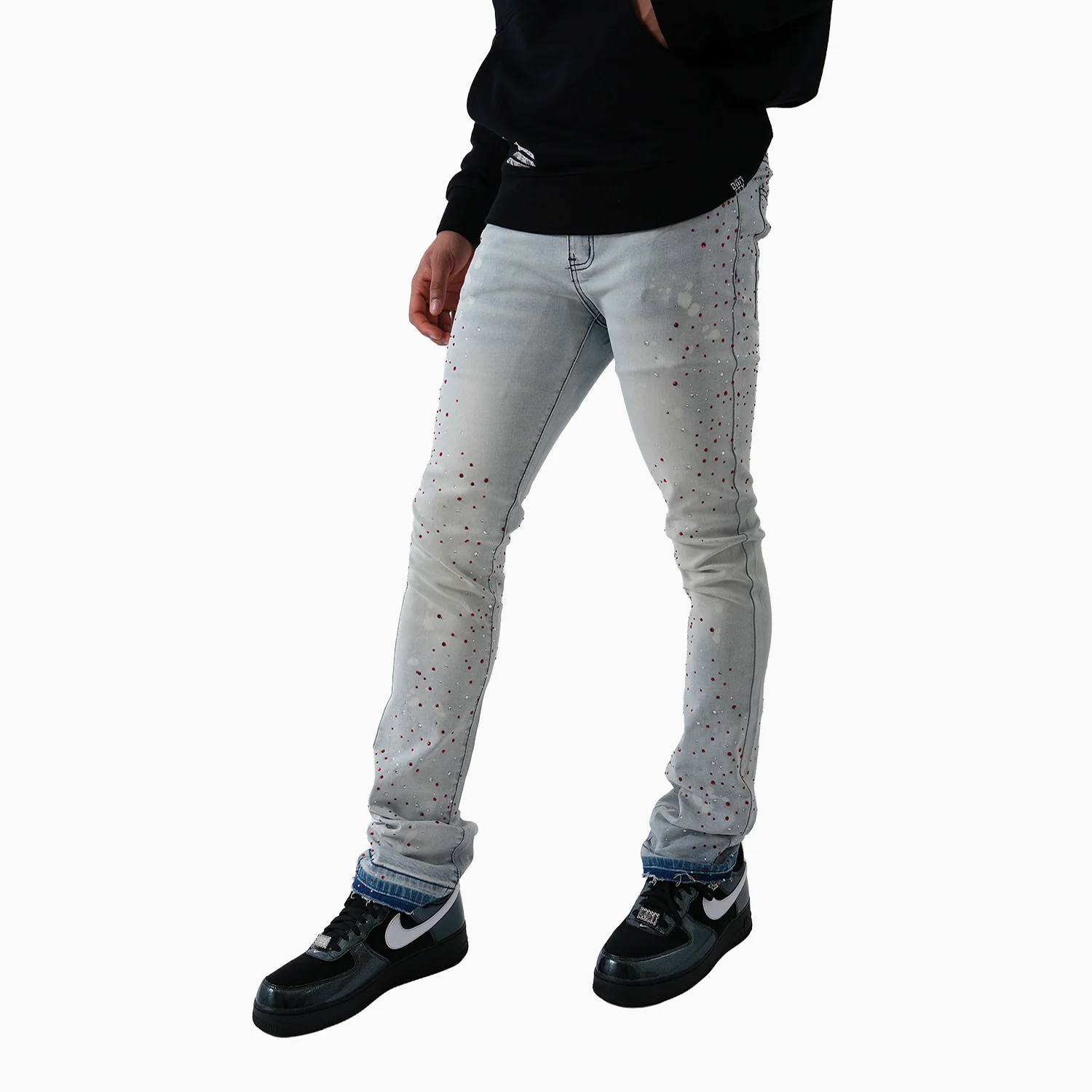 Men's Wash Denim With Black Stone Pant - Image 5
