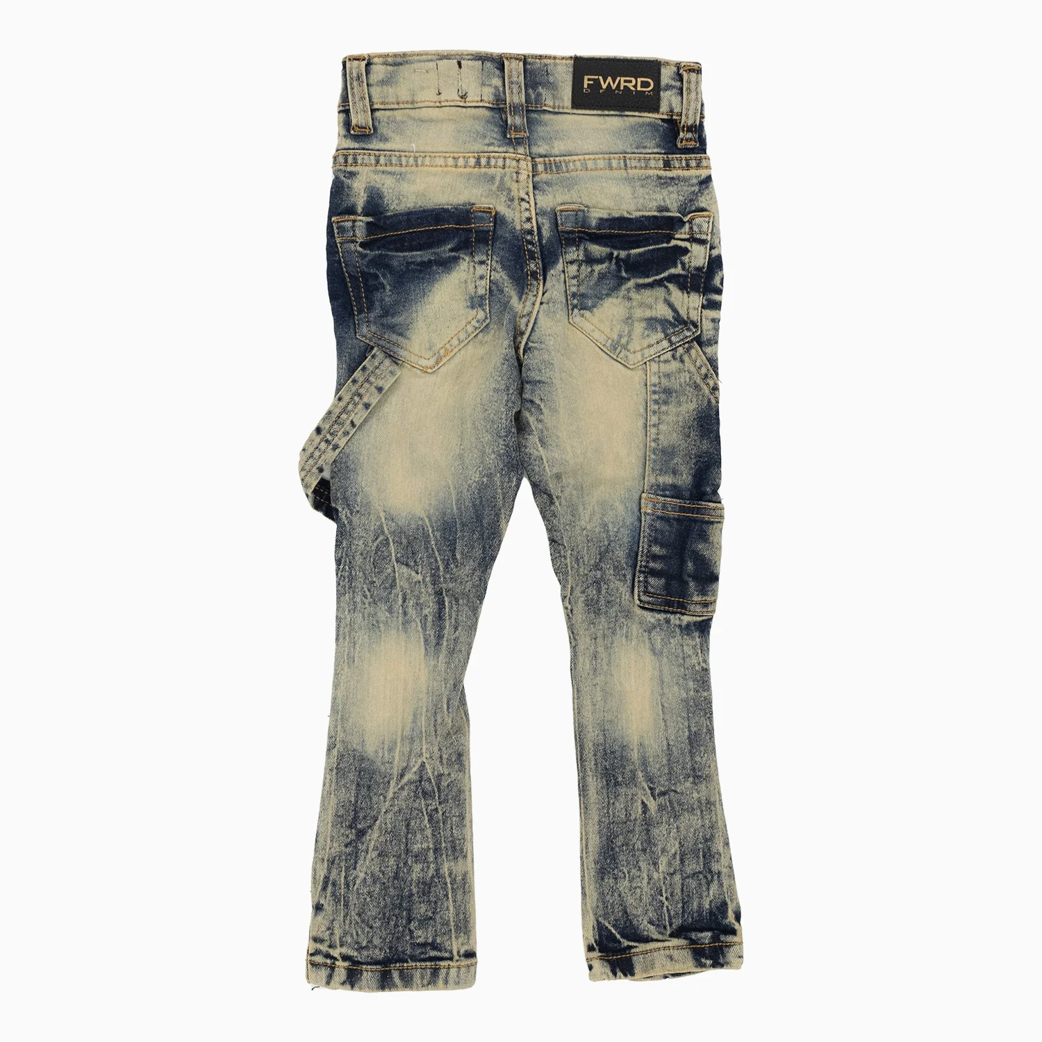 Kid's Distressed Carpenter Slim Jeans Pant - Image 2