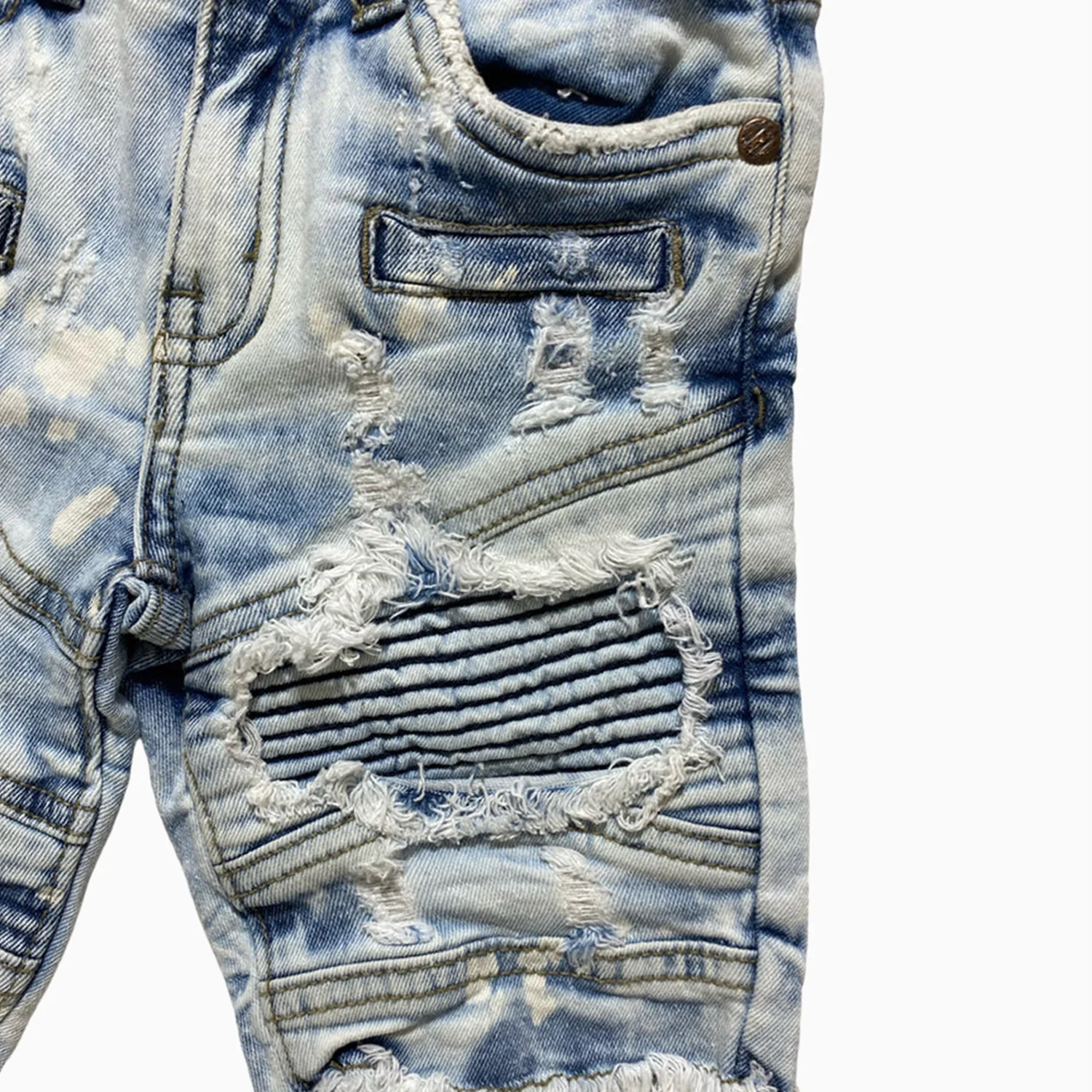Kid's Motocross Denim Shorts - Image 3