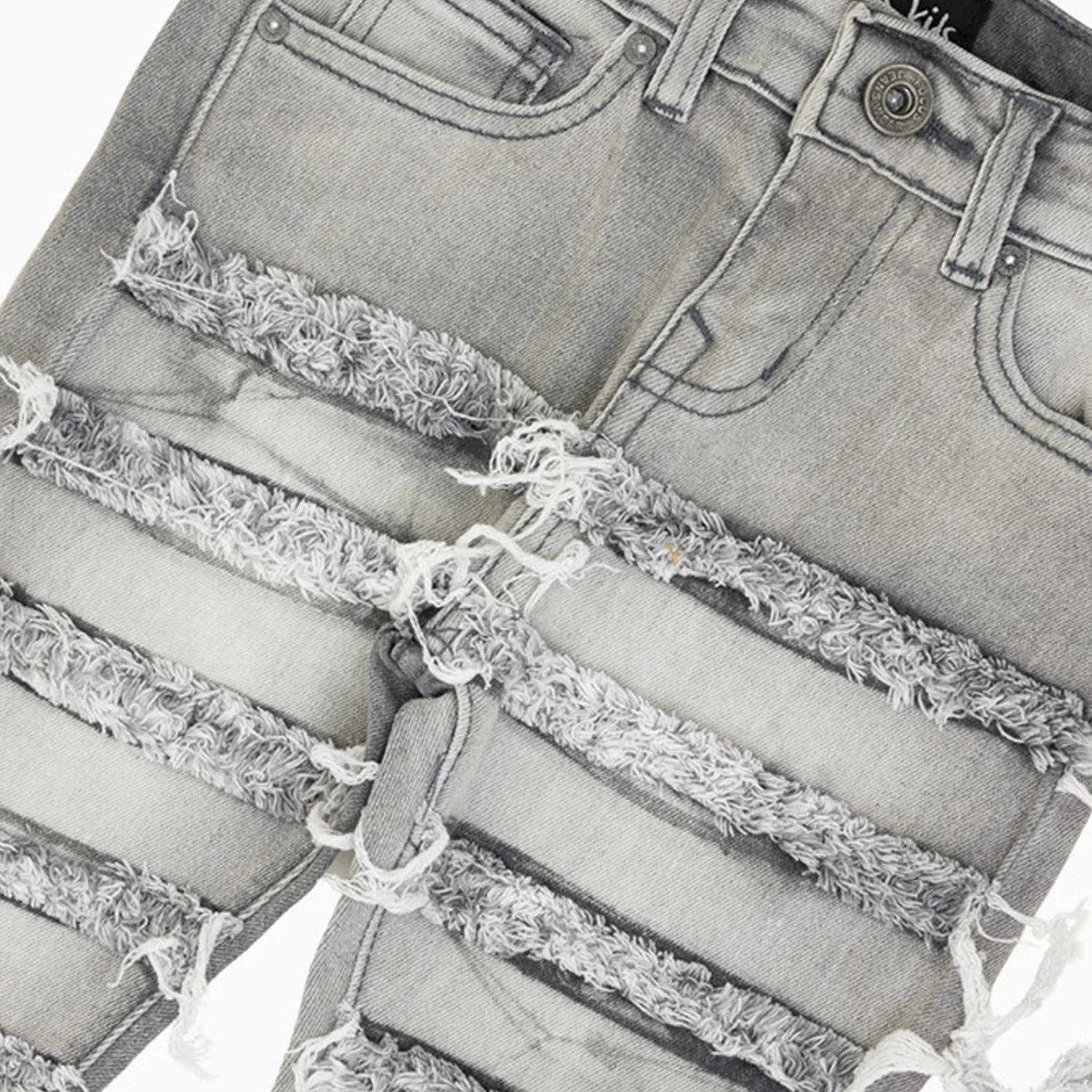 Kid's Ripped Stack Skinny Denim Pant - Image 3