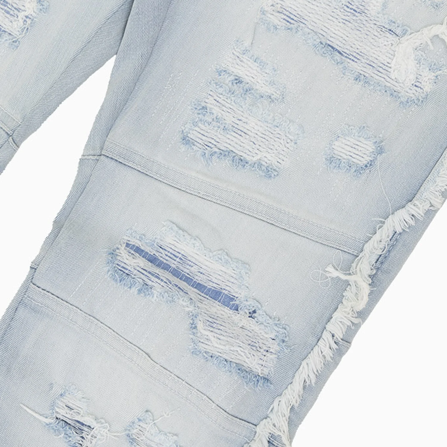 Men's Embr. Stitched Stacked Denim Pant - Image 3