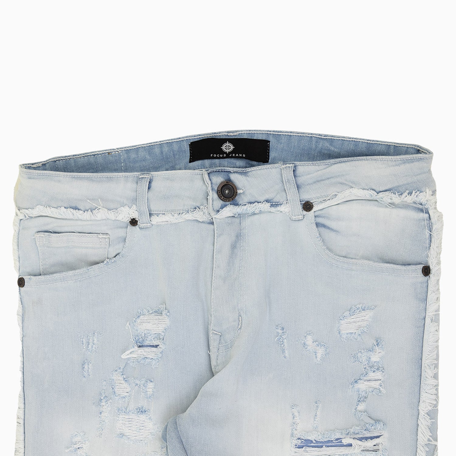 Men's Embr. Stitched Stacked Denim Pant - Image 4