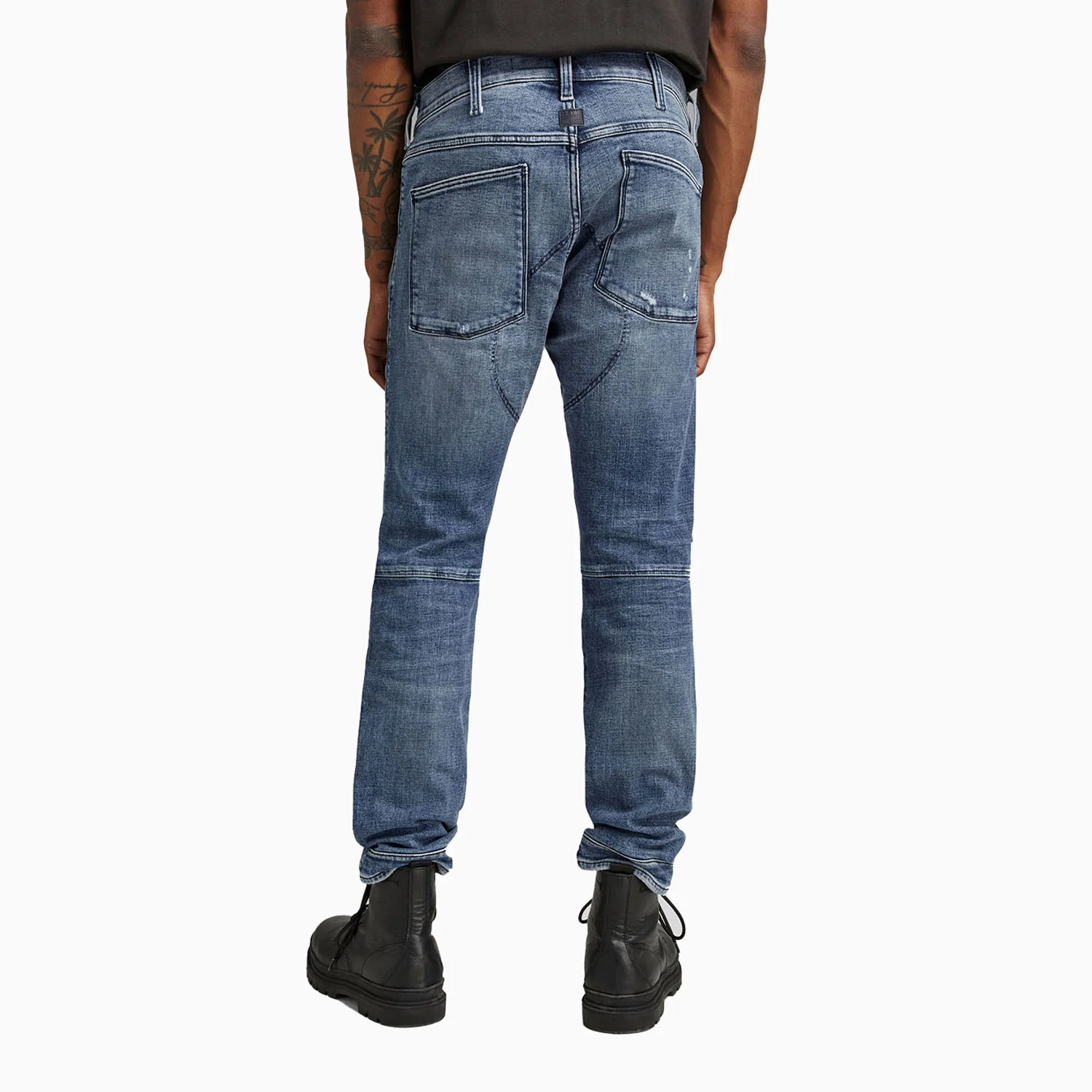 Men's 3D Zip Knee Skinny Denim Pant - Image 3