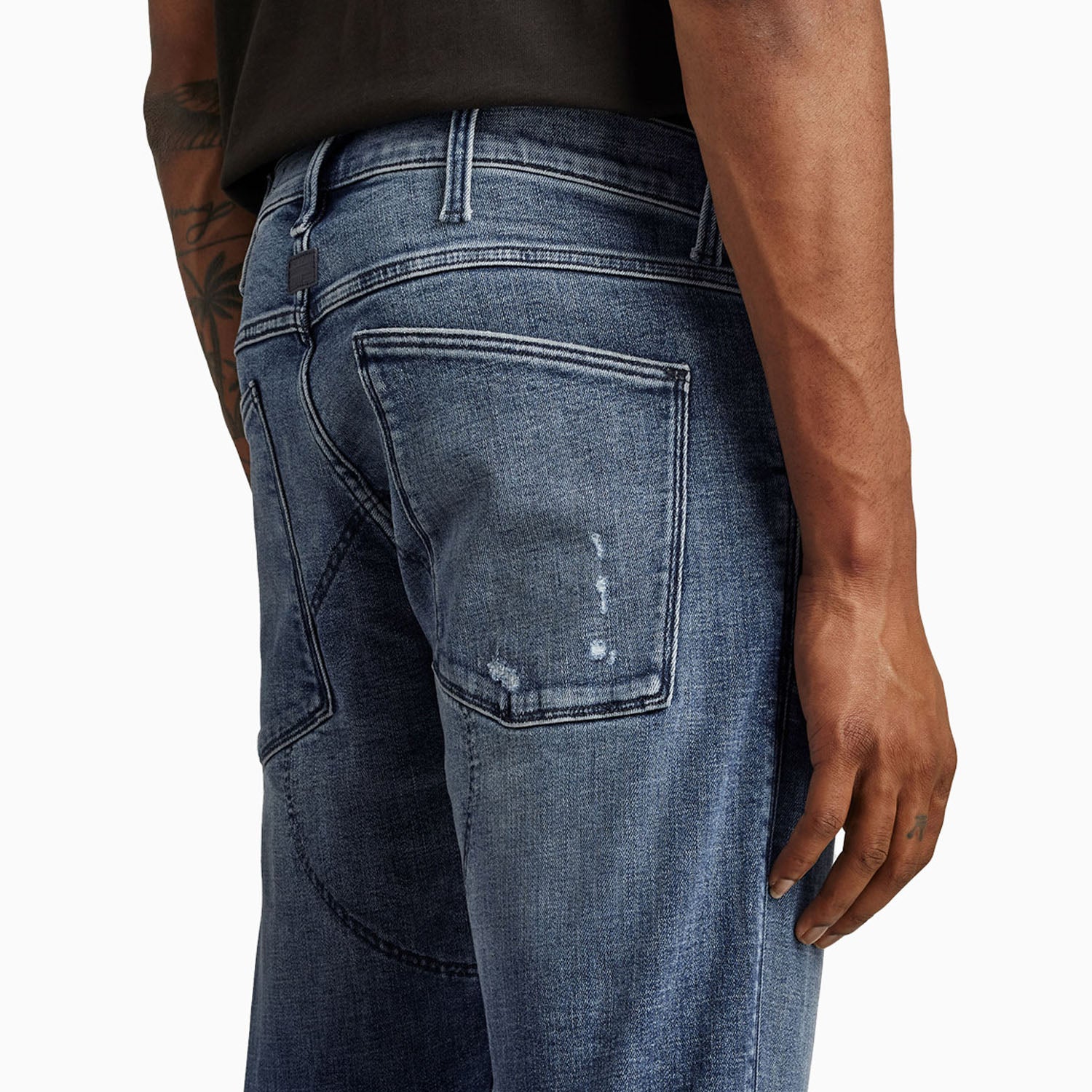 Men's 3D Zip Knee Skinny Denim Pant - Image 4