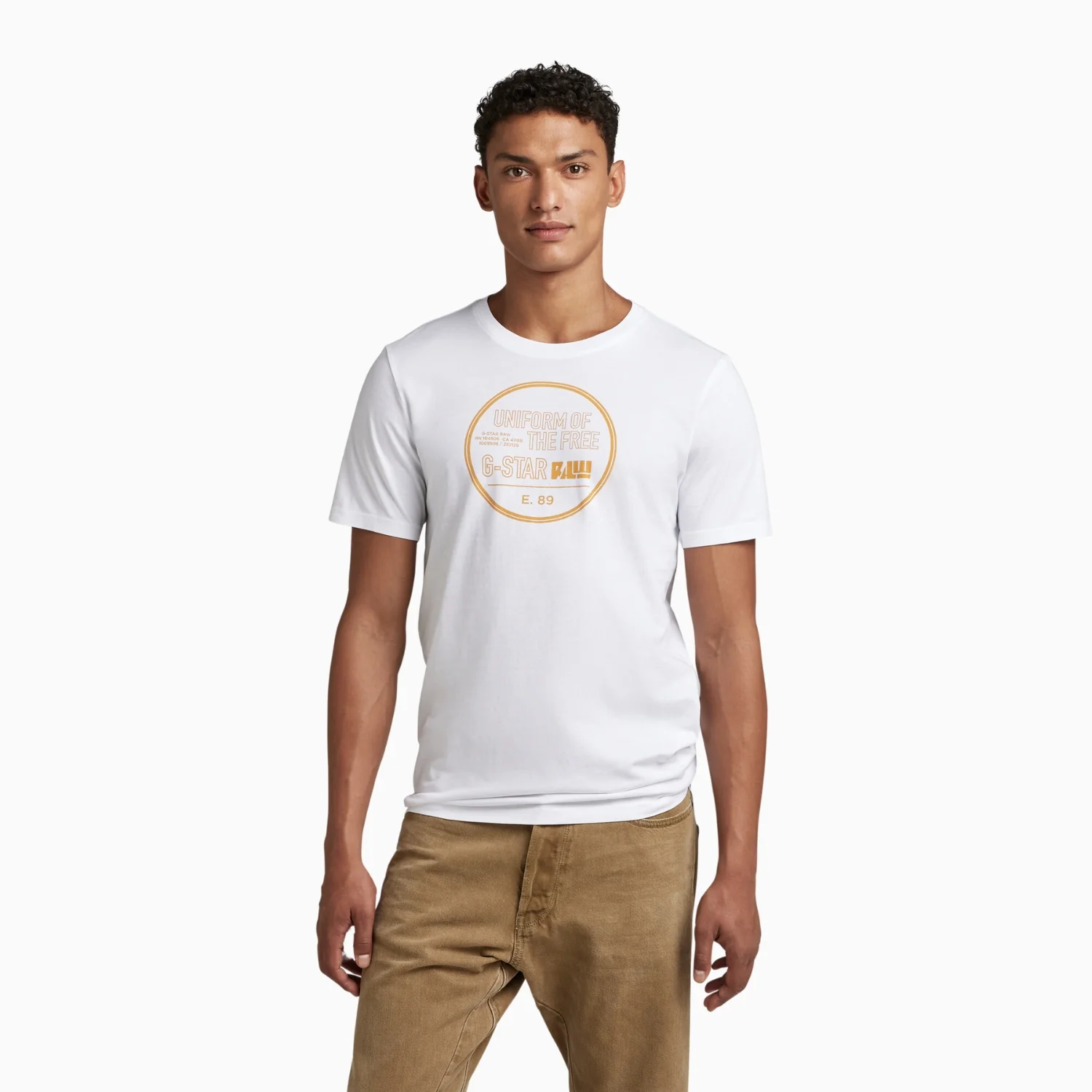 Men's Chest Gr Slim R T Crew Neck T Shirt