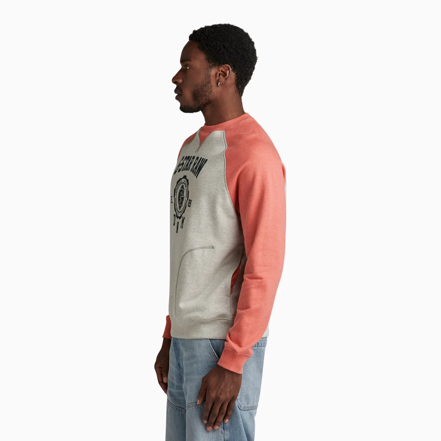 Men's Collegic Raglan Loose Sweatshirt - Image 4