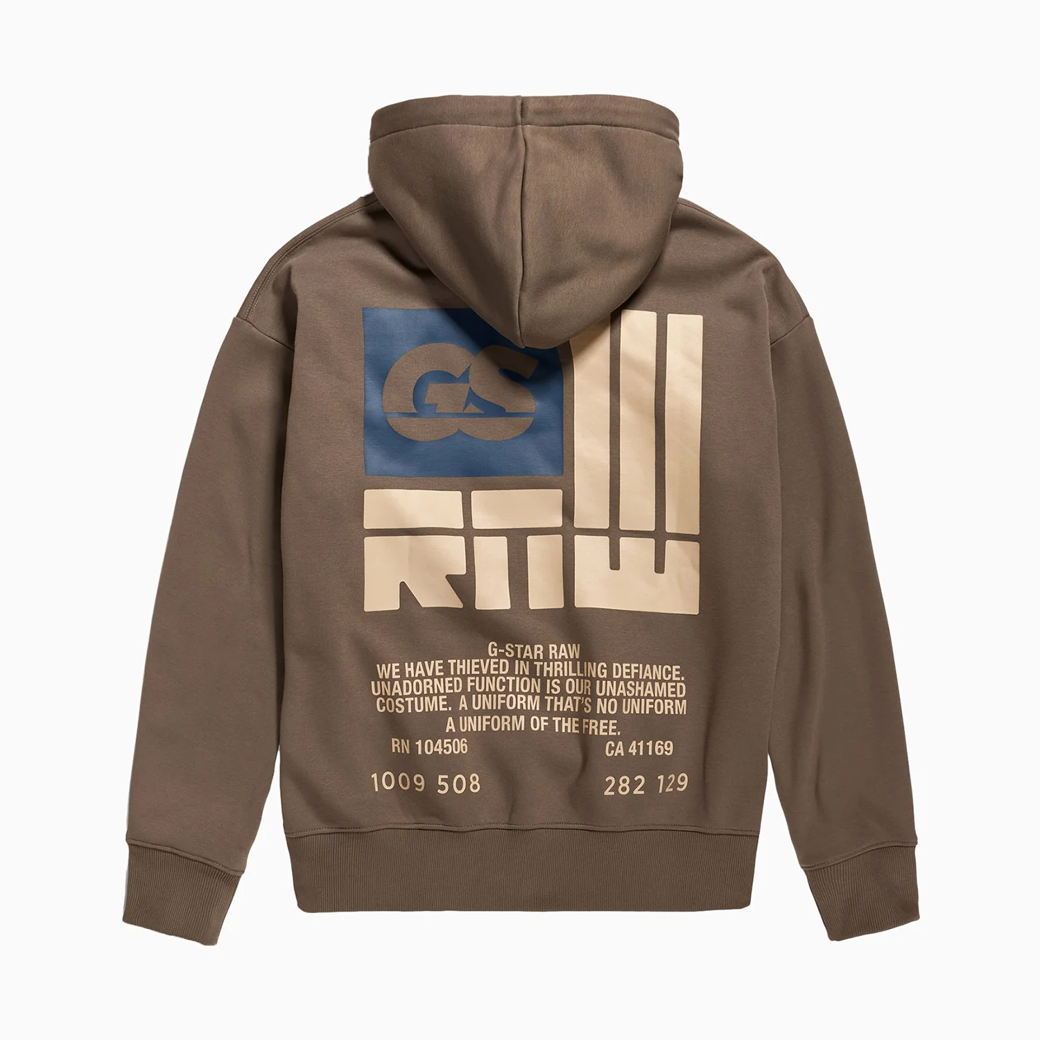 Men's GS Raw Back Graphic Loose Hoodie - Image 5
