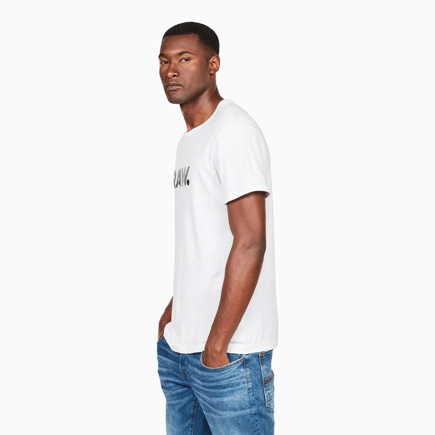 Men's Raw Graphic Slim Short Sleeve T Shirt - Image 3